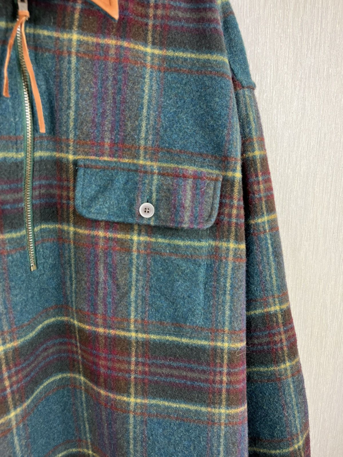 Flannel × Gant × Vintage Vintage 90s Gant plaid wool overshirt flannel checked suede Size US XL / EU 56 / 4 - 22 Thumbnail