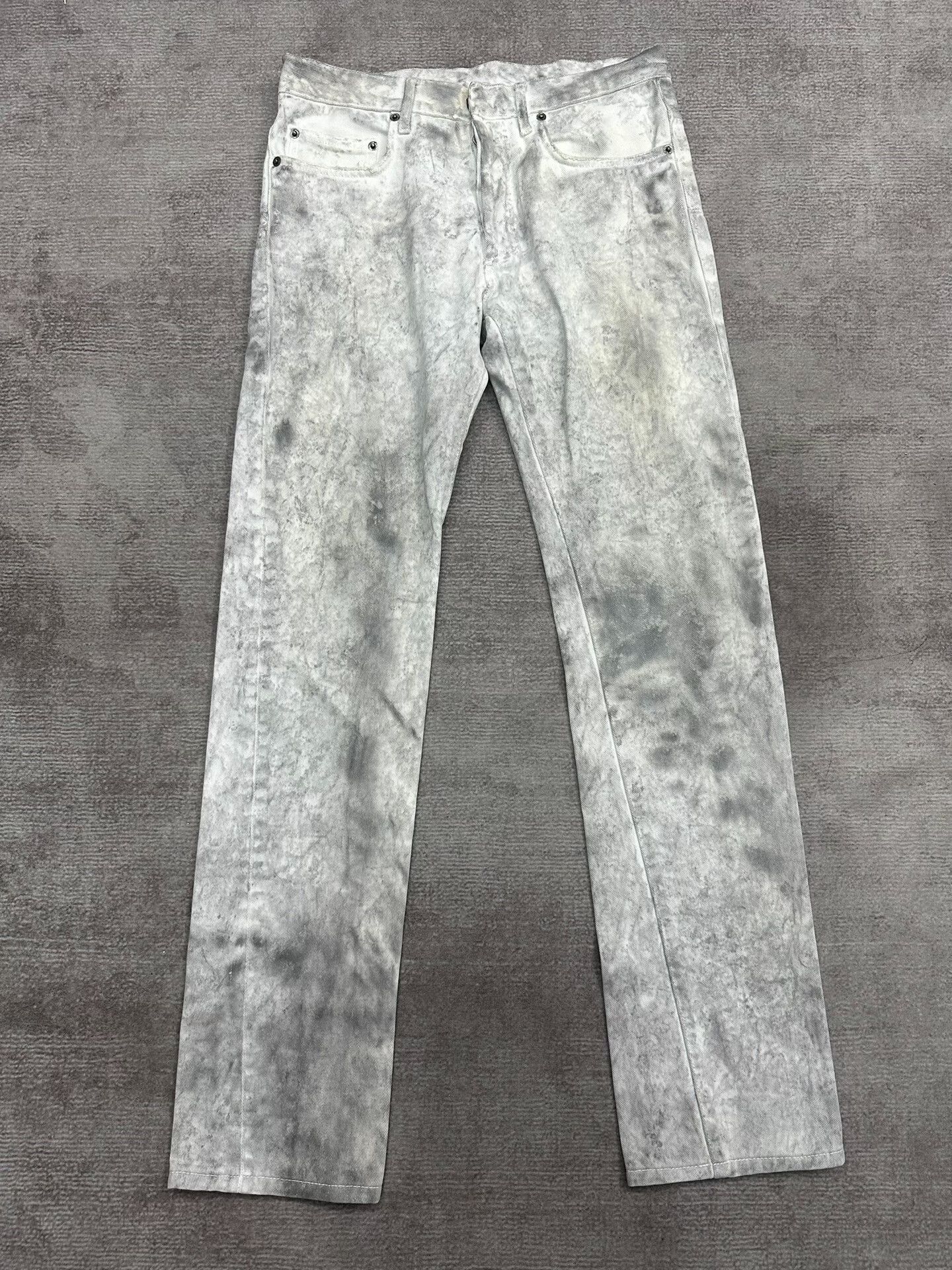 Dior × Hedi Slimane Dior Homme White Japanese Denim | Grailed