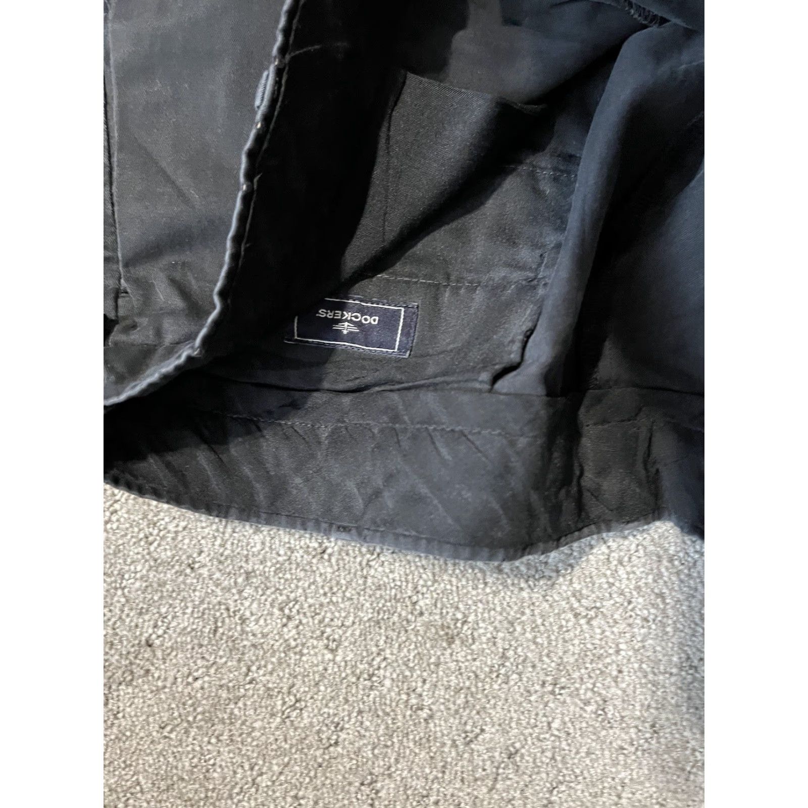 Dockers Dockers Mens Size 38x32 Relaxed Fit Pants Black Chino Flat Front Size US 38 / EU 54 - 5 Thumbnail