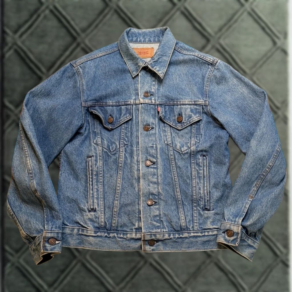Levi's VINTAGE Levi’s Jacket Denim Trucker 70506-0214 Size 40 Blue Unlined 80s 90s USA Mens Size US XXS / EU 40 - 1 Thumbnail
