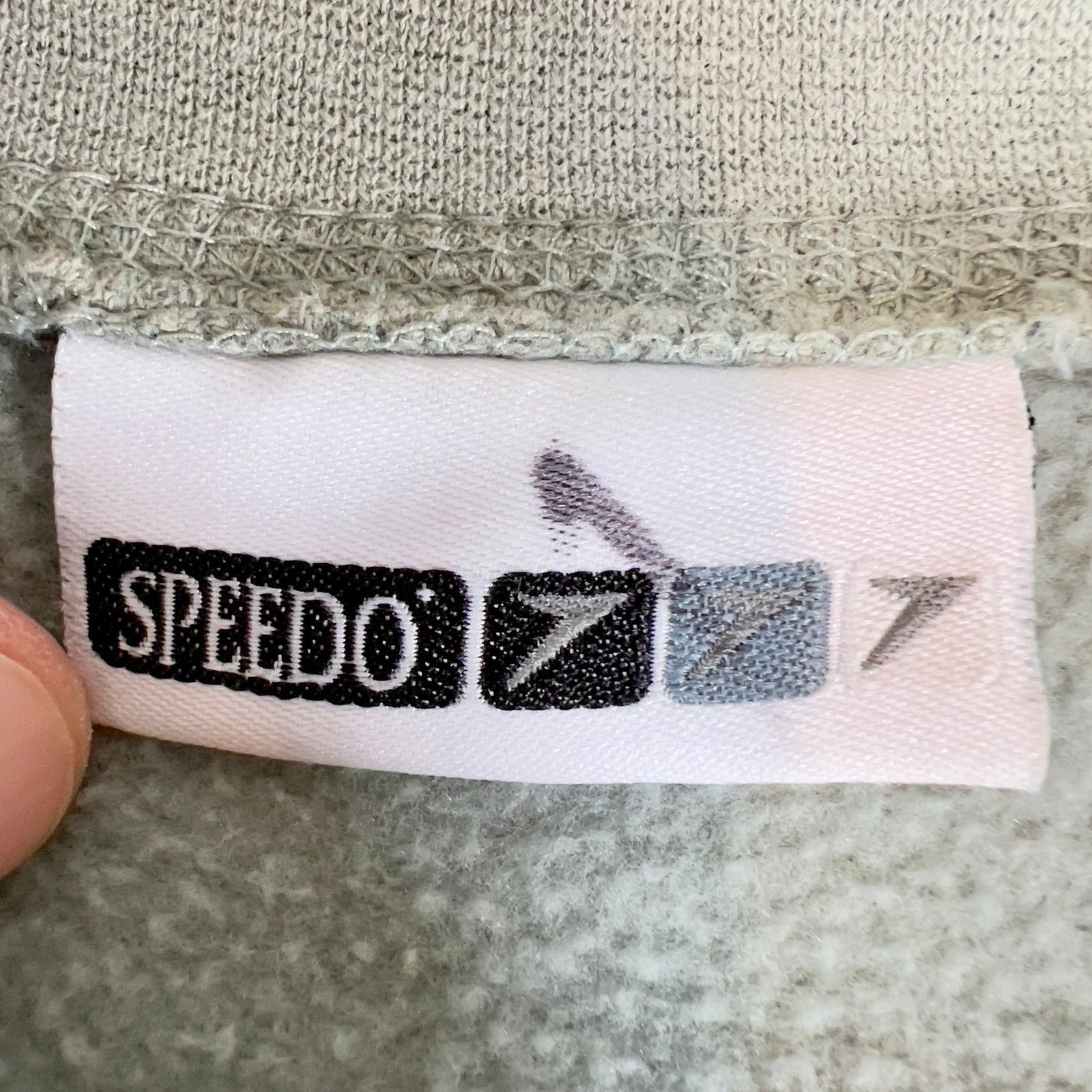 Speedo Speedo Full Zip Sweatshirt Unisex Green w/ 2 Pockets Size L / US 10 / IT 46 - 2 Thumbnail