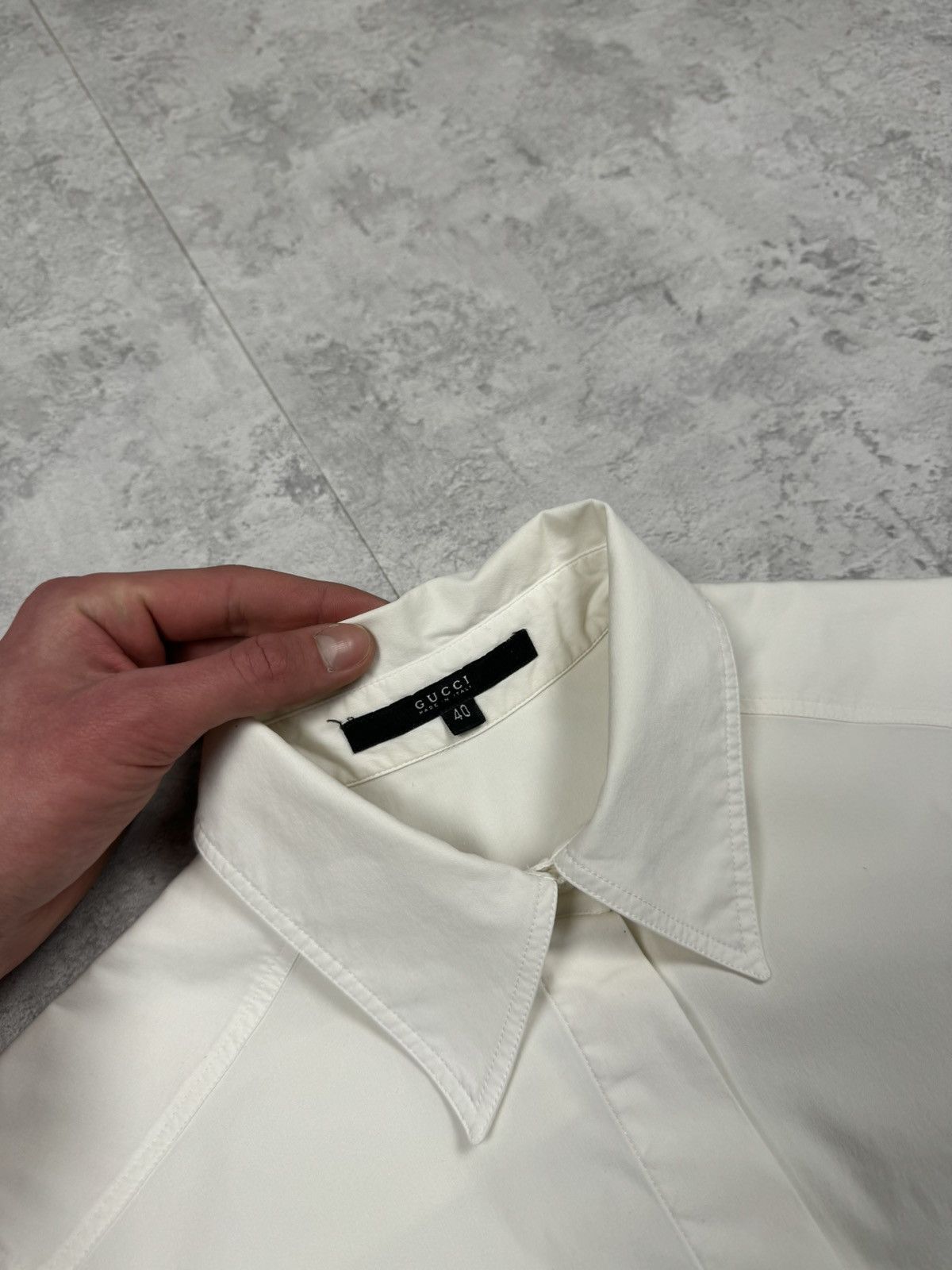 Gucci Rare Gucci Lace-Up White Shirt Size 40 Size S / US 4 / IT 40 - 15 Thumbnail