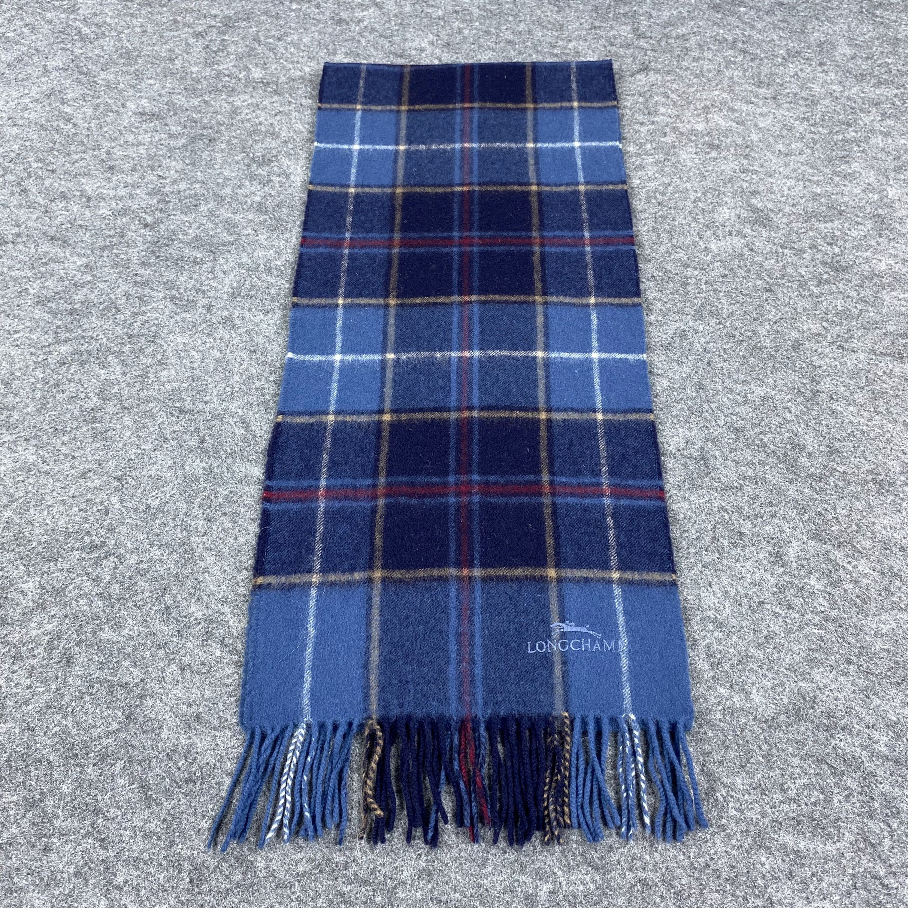 Longchamp × Vintage GF10121 Longchamp Scarf Neck Wear Muffler Nova Check Size ONE SIZE - 1 Thumbnail