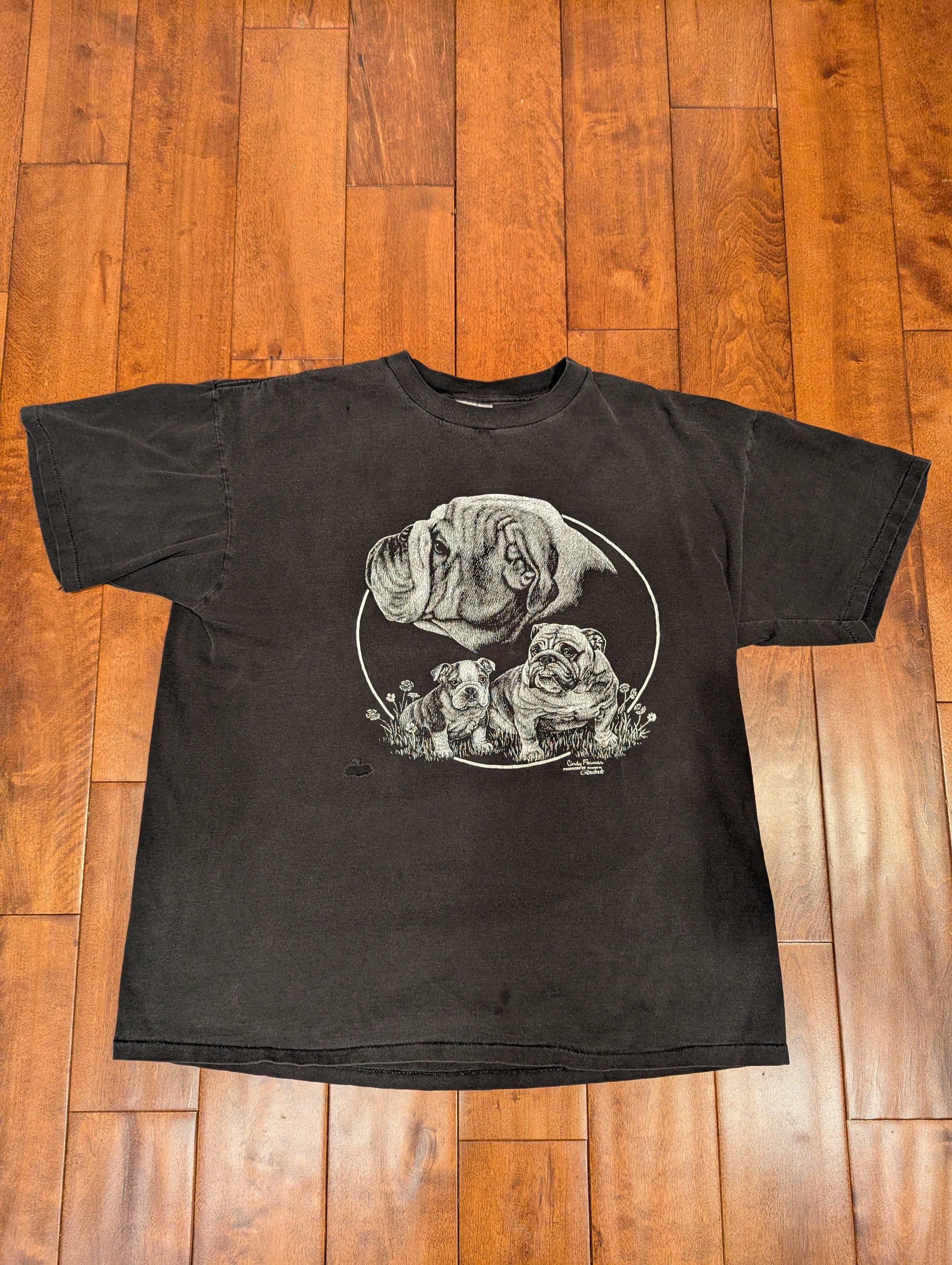 Vintage Vintage Bulldog Graphic T-Shirt – Single Stitch – XL Size US XL / EU 56 / 4 - 1 Thumbnail
