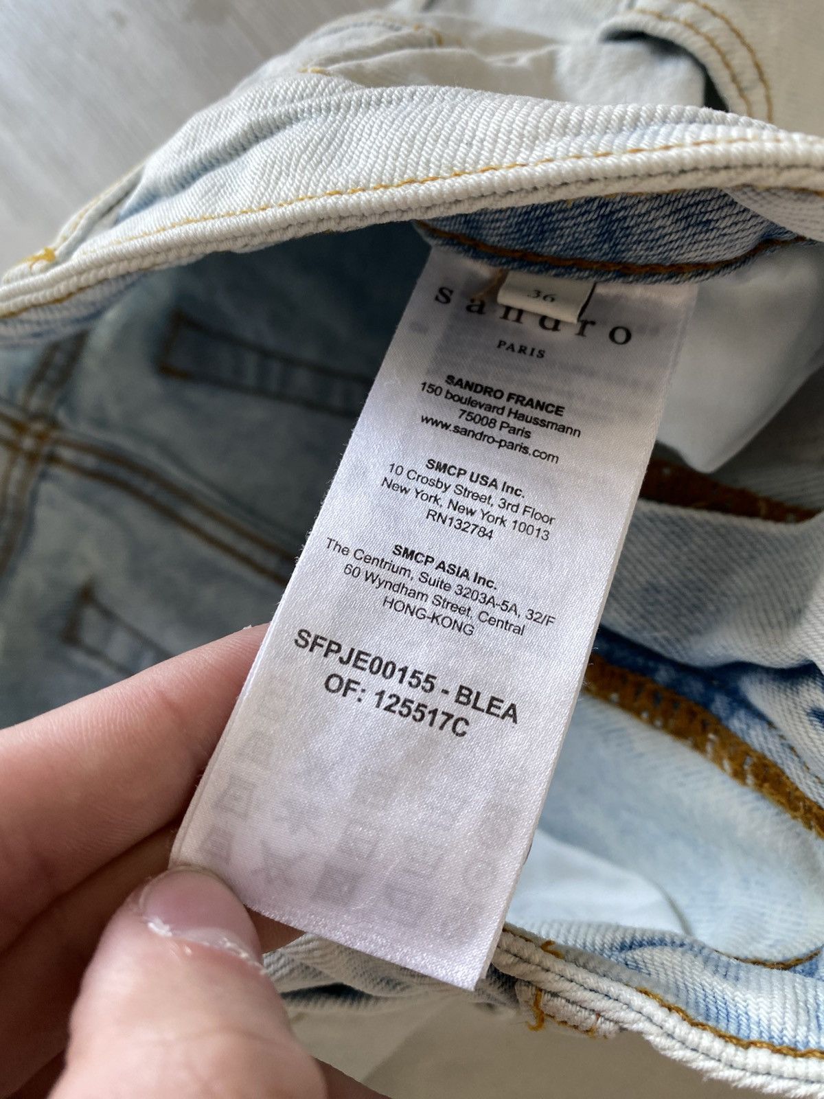 Sandro Sandro Paris Women Jeans Size 26" / US 2 / IT 38 - 7 Thumbnail