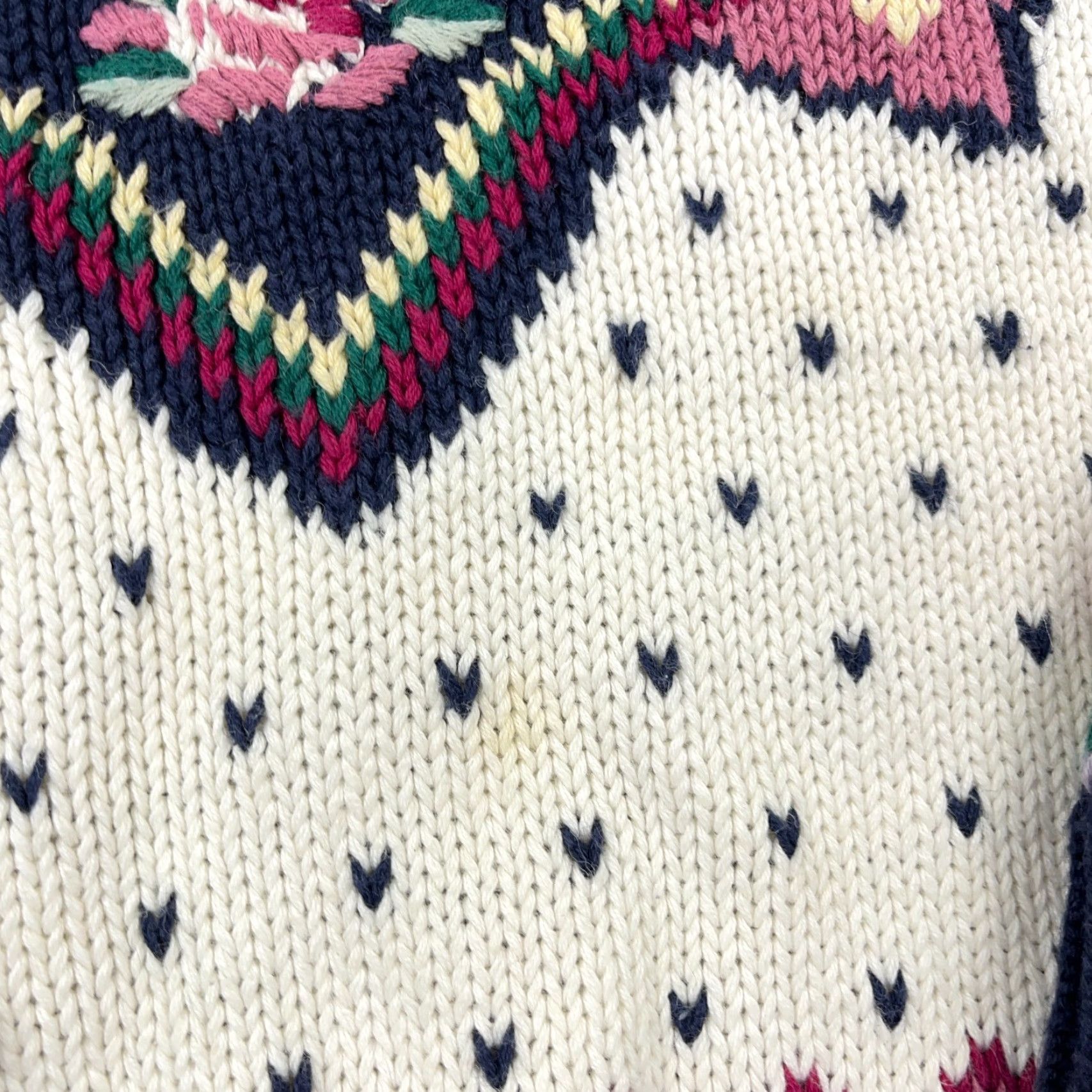 Vintage VINTAGE Margules Sweater Women Medium Nordic Birdseye Cricket Deep V Neck Boho Size M / US 6-8 / IT 42-44 - 6 Thumbnail