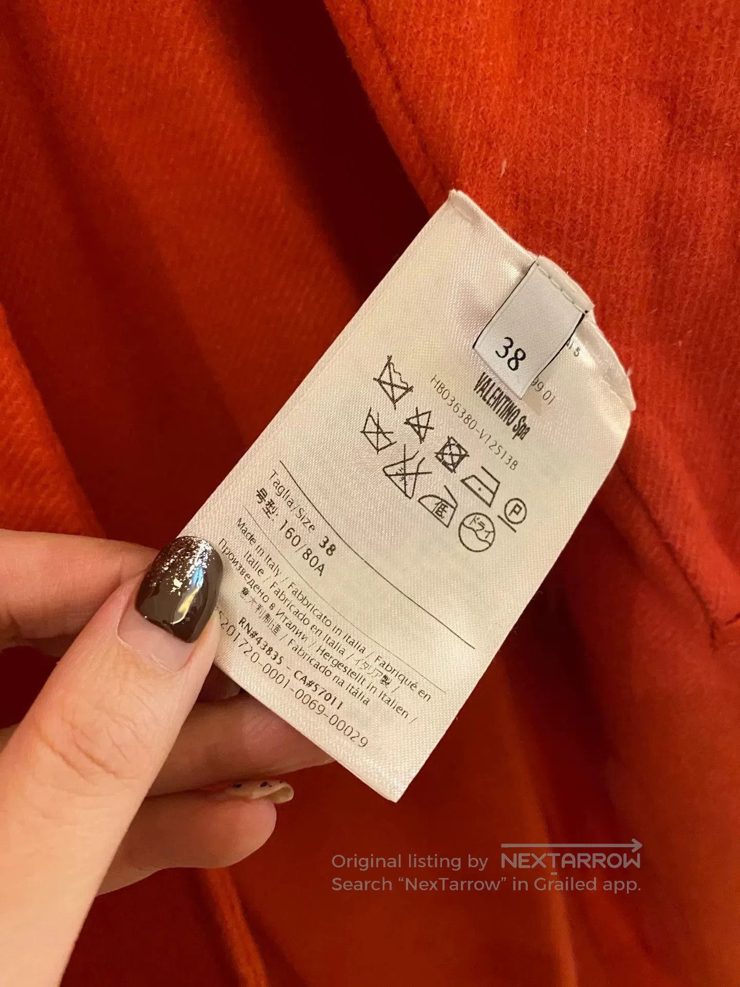 Valentino Valentino Orange Wool Coat Size 38. Size US XS / EU 42 / 0 - 3 Thumbnail