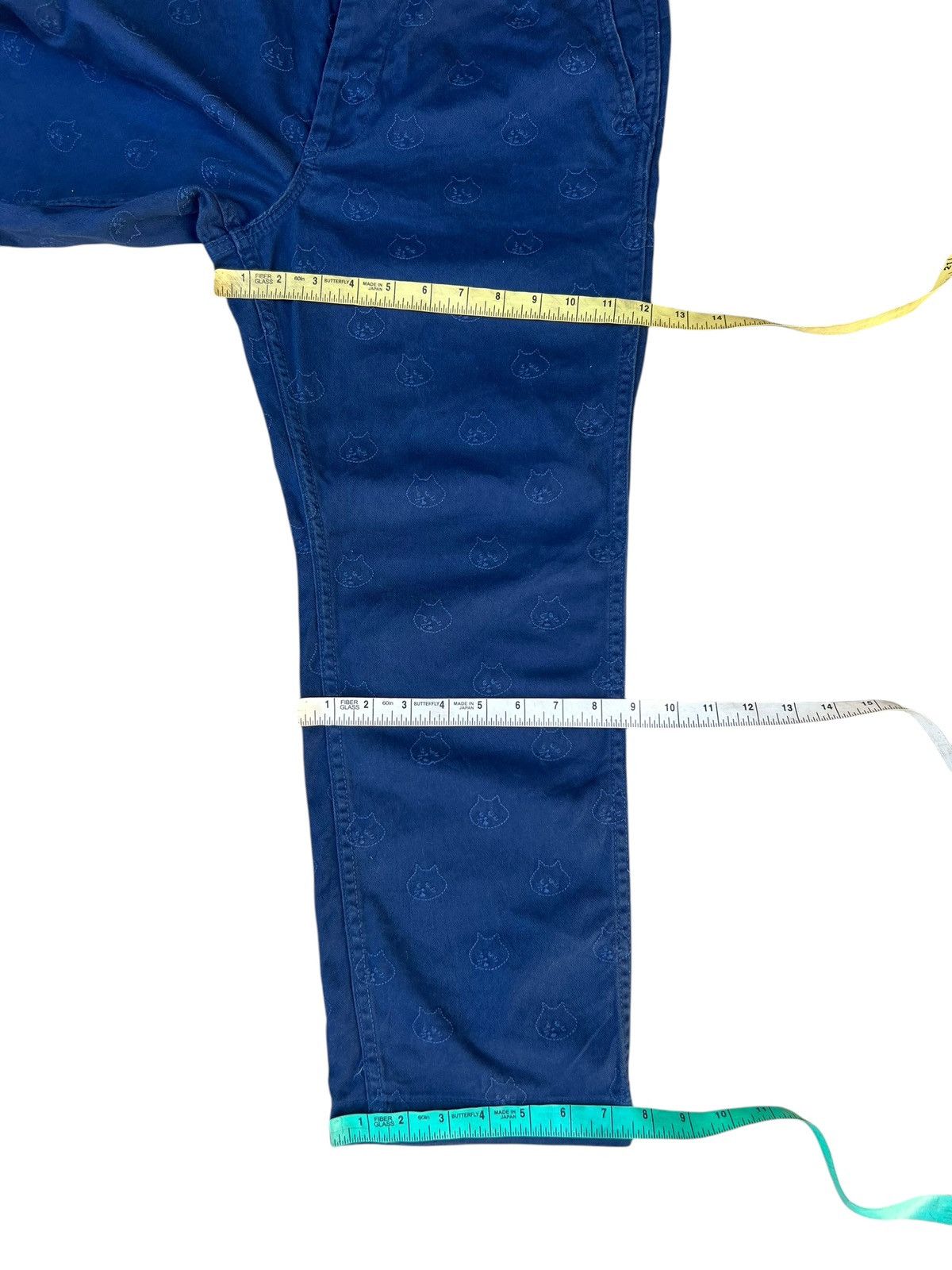 Issey Miyake Issey Miyake, Ne-net All Over Embroidery Cat Head Crop Pant Size US 30 / EU 46 - 5 Thumbnail