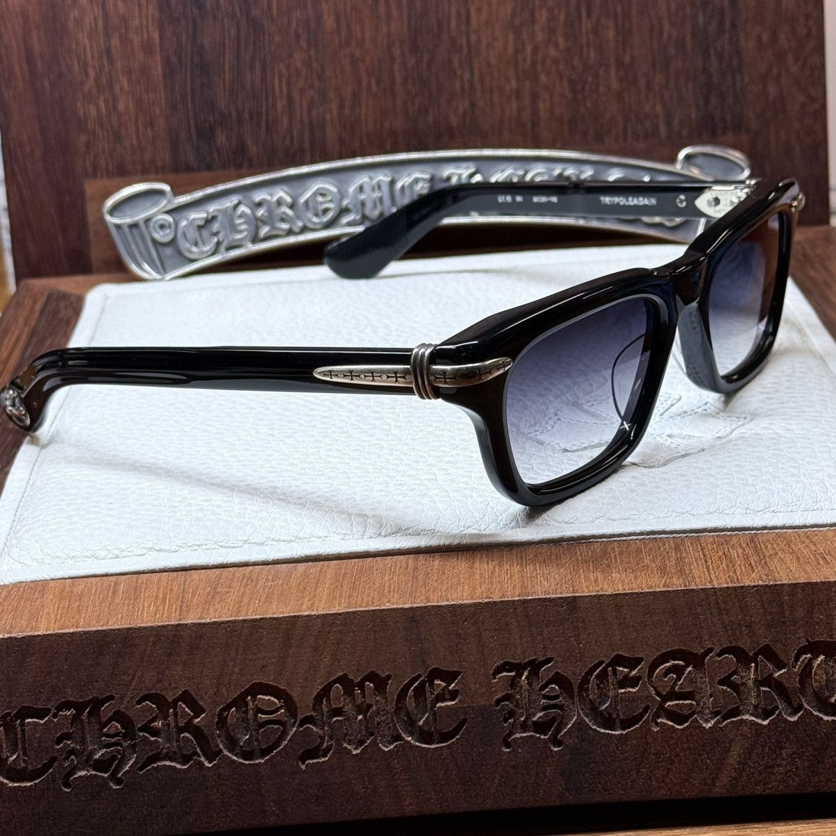 Chrome Hearts Chrome Hearts TRYPOLEAGAIN 1/1 Sunglasses Size ONE SIZE - 4 Thumbnail