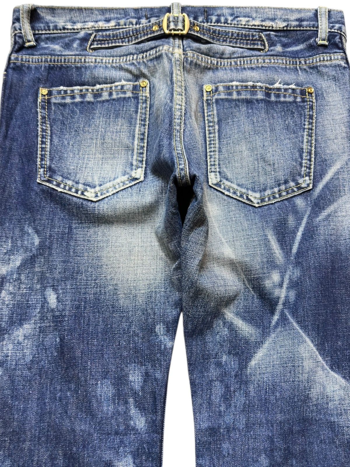 Hysteric Glamour Vintage RNA.Inc Faded Grunge Buckle Back Denim Size US 32 / EU 48 - 7 Thumbnail