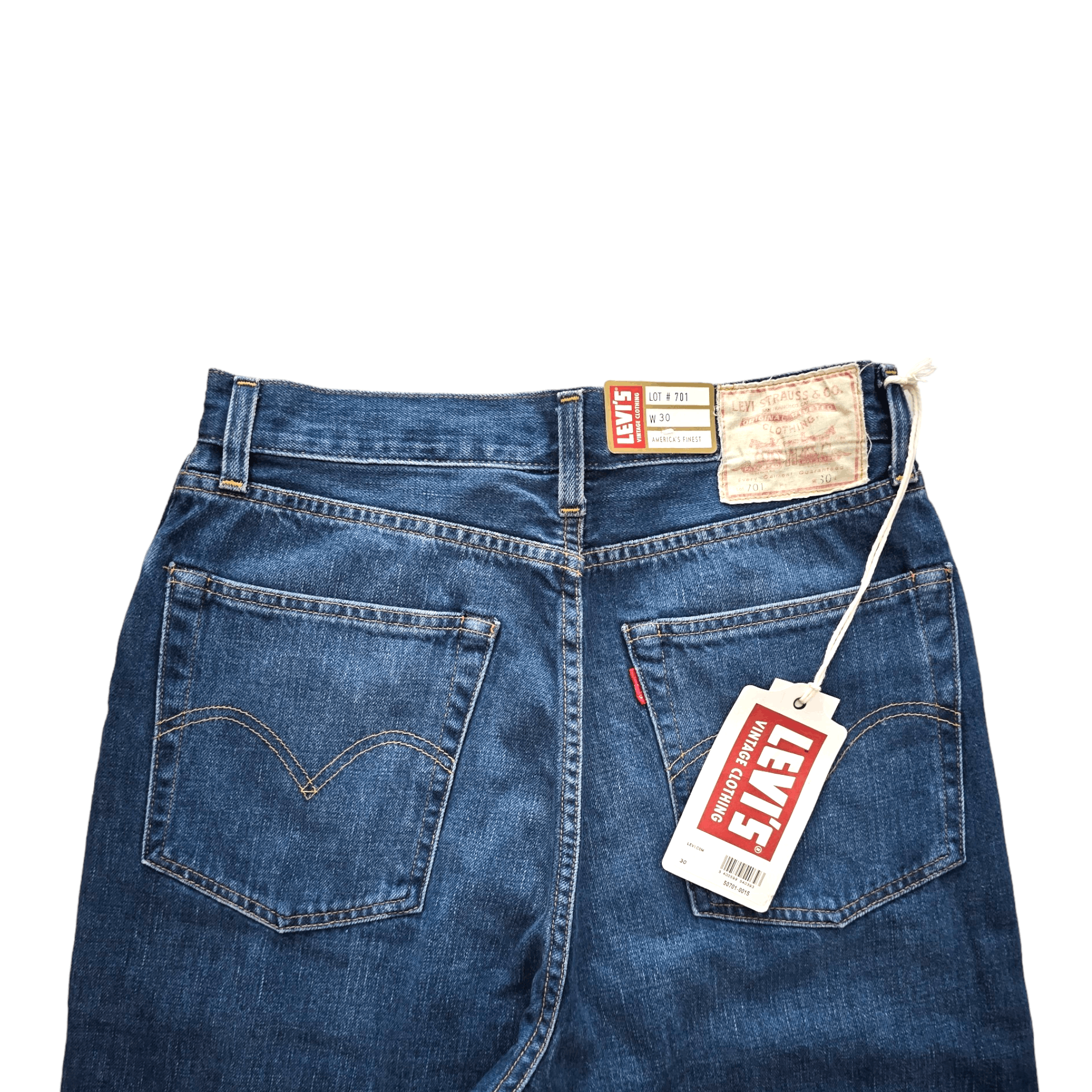 Levi's Vintage Clothing NWT LVC Levi's Vintage Clothing 1950s 701 W30 Selvedge Big E Size 30" / US 8 / IT 44 - 7 Thumbnail