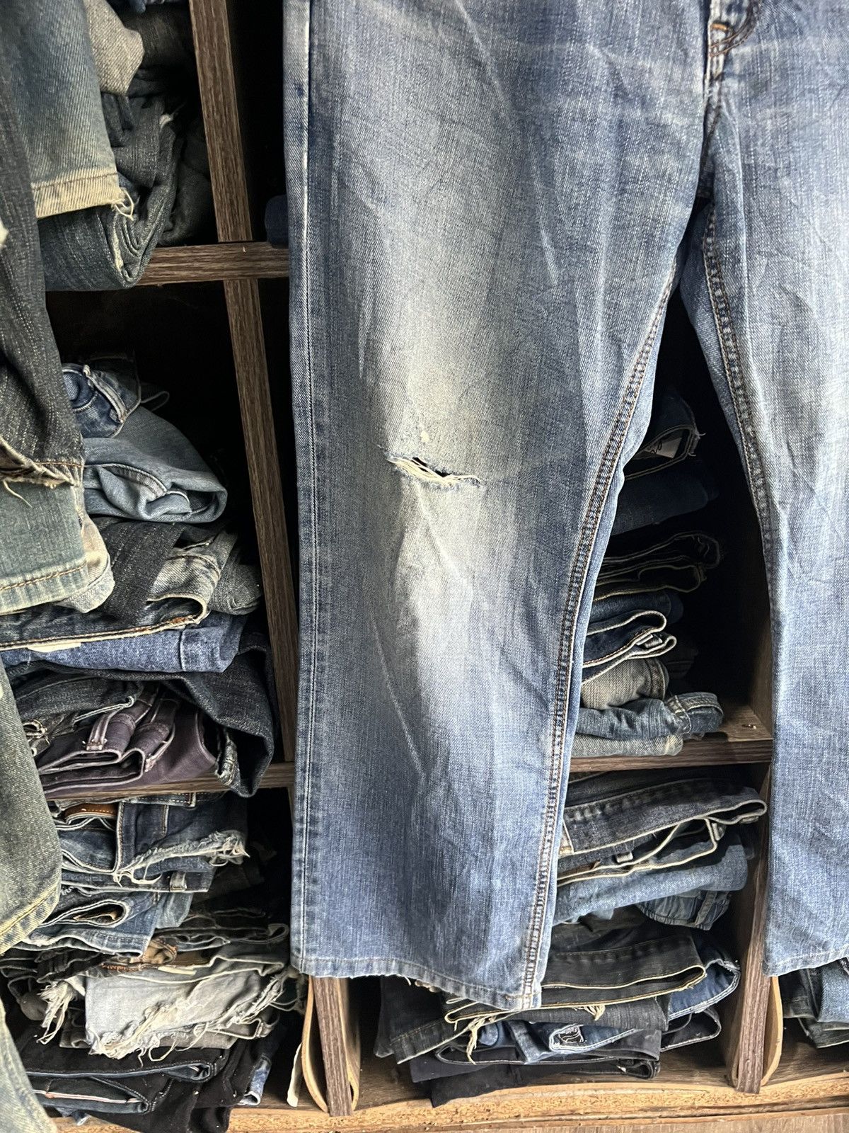 Edwin 🔥Edwin 503 Made in Japan Distressed Denim Size US 34 / EU 50 - 4 Thumbnail