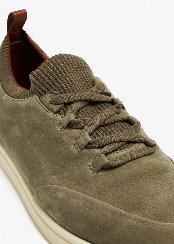 Loro Piana o1w1db10125 FAL2899 Soho Walk Sneakers in Khaki Size US 7 / EU 40 - 4 Thumbnail