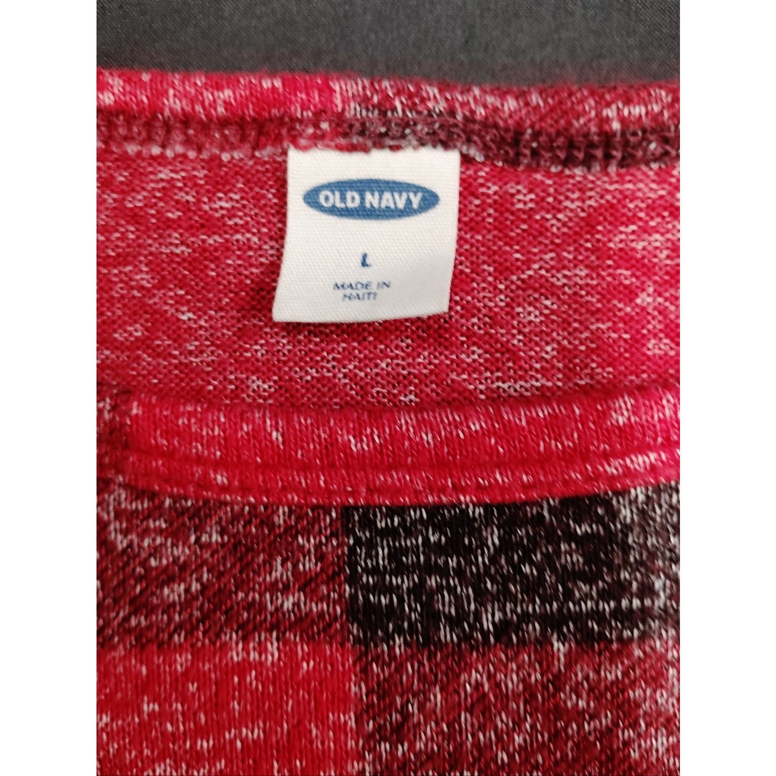 Old Navy Old Navy Red and Black Buffalo Plaid Long Sleeve Top Size L / US 10 / IT 46 - 2 Thumbnail