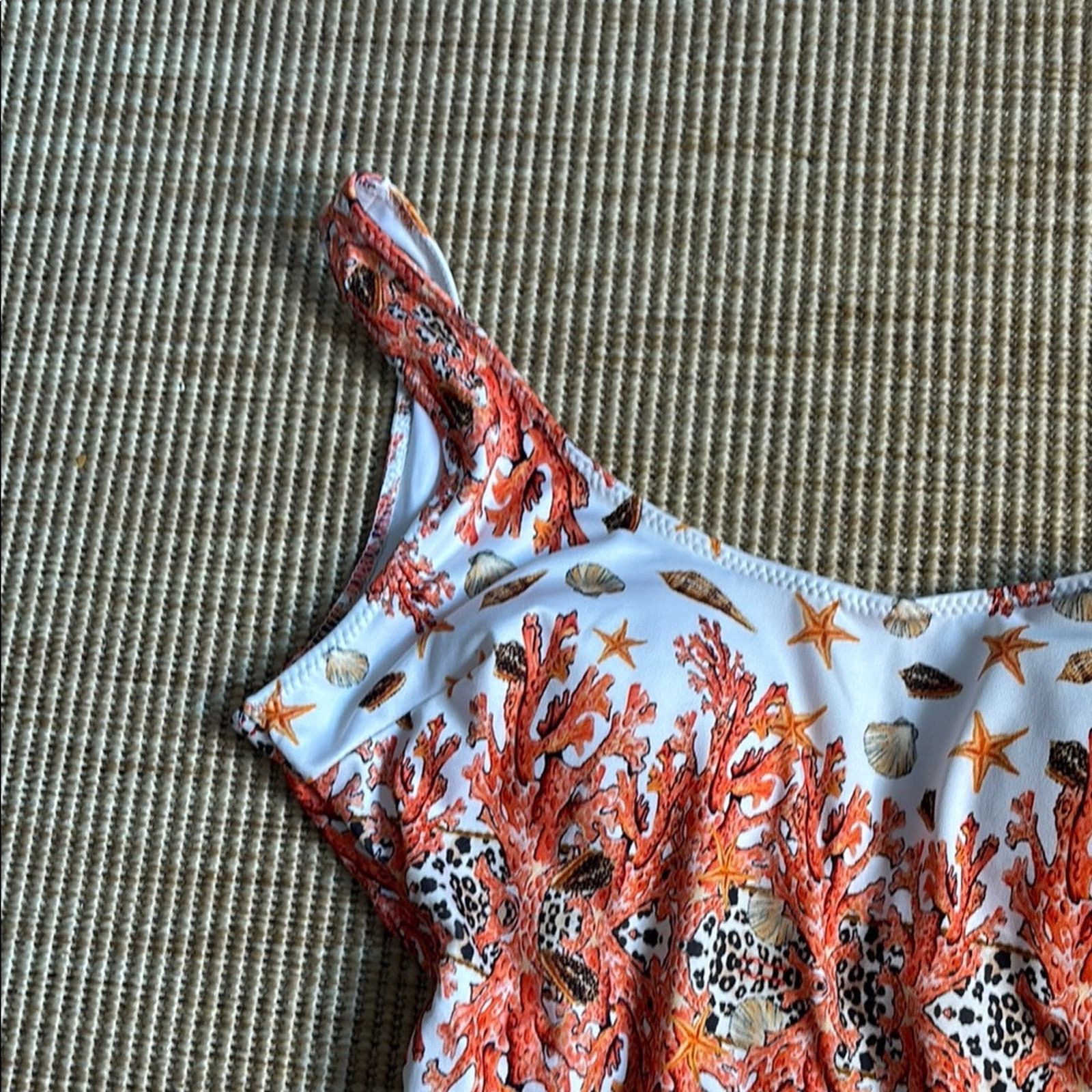 Other NWT Antica Sartoria Positano Coral Print OnePiece Swimsuit S Size ONE SIZE - 4 Thumbnail