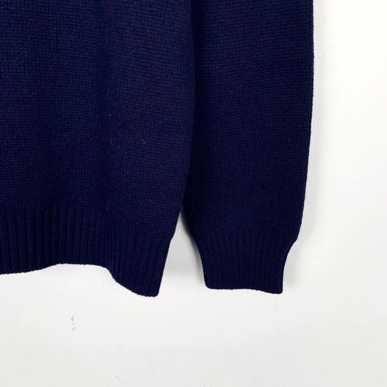 Prada Miu Miu Navy Wool Sweater with Embroidery-2506 Size S / US 4 / IT 40 - 5 Thumbnail