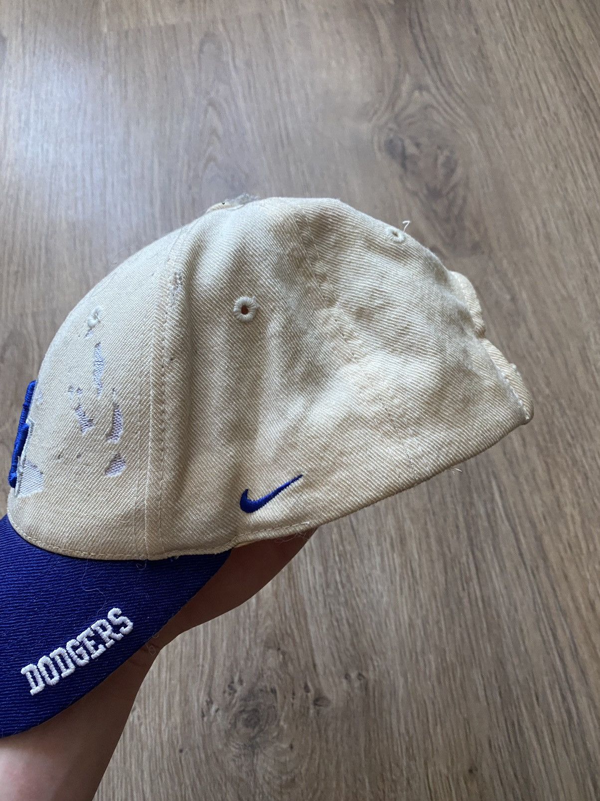 47 Brand × MLB × Vintage Vintage Nike LA dodgers Y2K distressed wool cap Nike team Size ONE SIZE - 4 Thumbnail