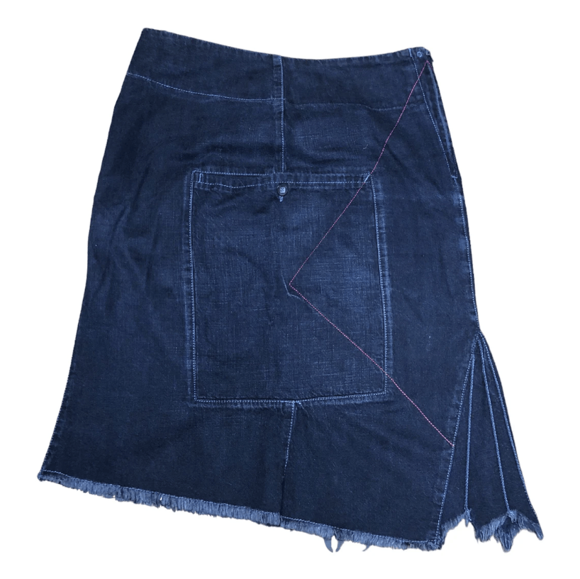 Marithe + Francois Girbaud The MfG Huge Pocket Denim Skirt Size 27" / US 4 / IT 40 - 3 Thumbnail