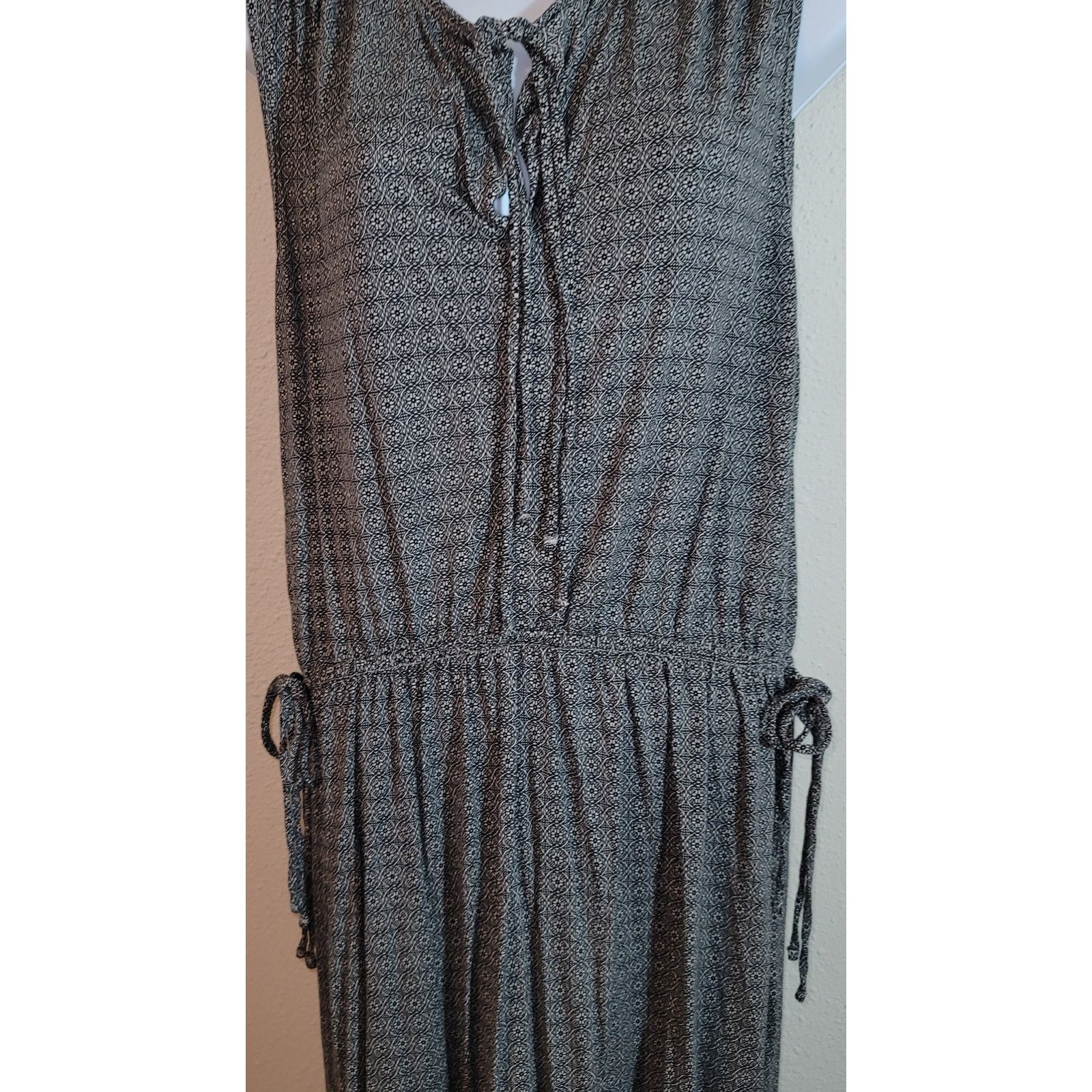 H&M H&M Black White Geo Print A-Line Midi Dress Medium Size M / US 6-8 / IT 42-44 - 3 Thumbnail