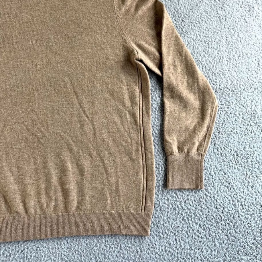 Banana Republic Banana Republic Sweater Womens L Beige Merino Wool Cashmere Turtleneck Pullover Knit Fall Winter Classic Womens Size L / US 10 / IT 46 - 5 Thumbnail