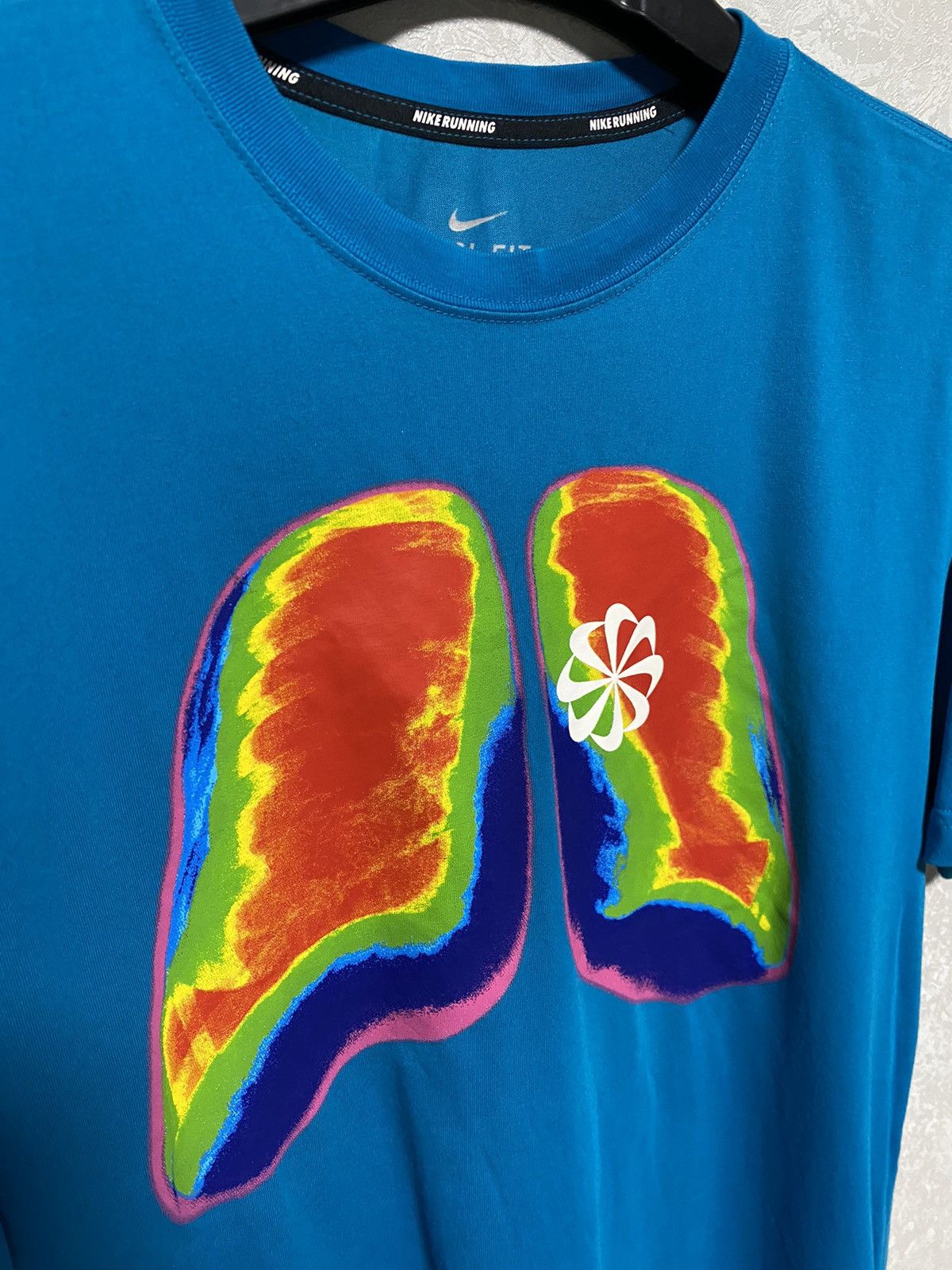 Nike Nike Promo Sample Pinwheel Thermal Lungs Running Shirt Sz M Size US M / EU 48-50 / 2 - 2 Thumbnail