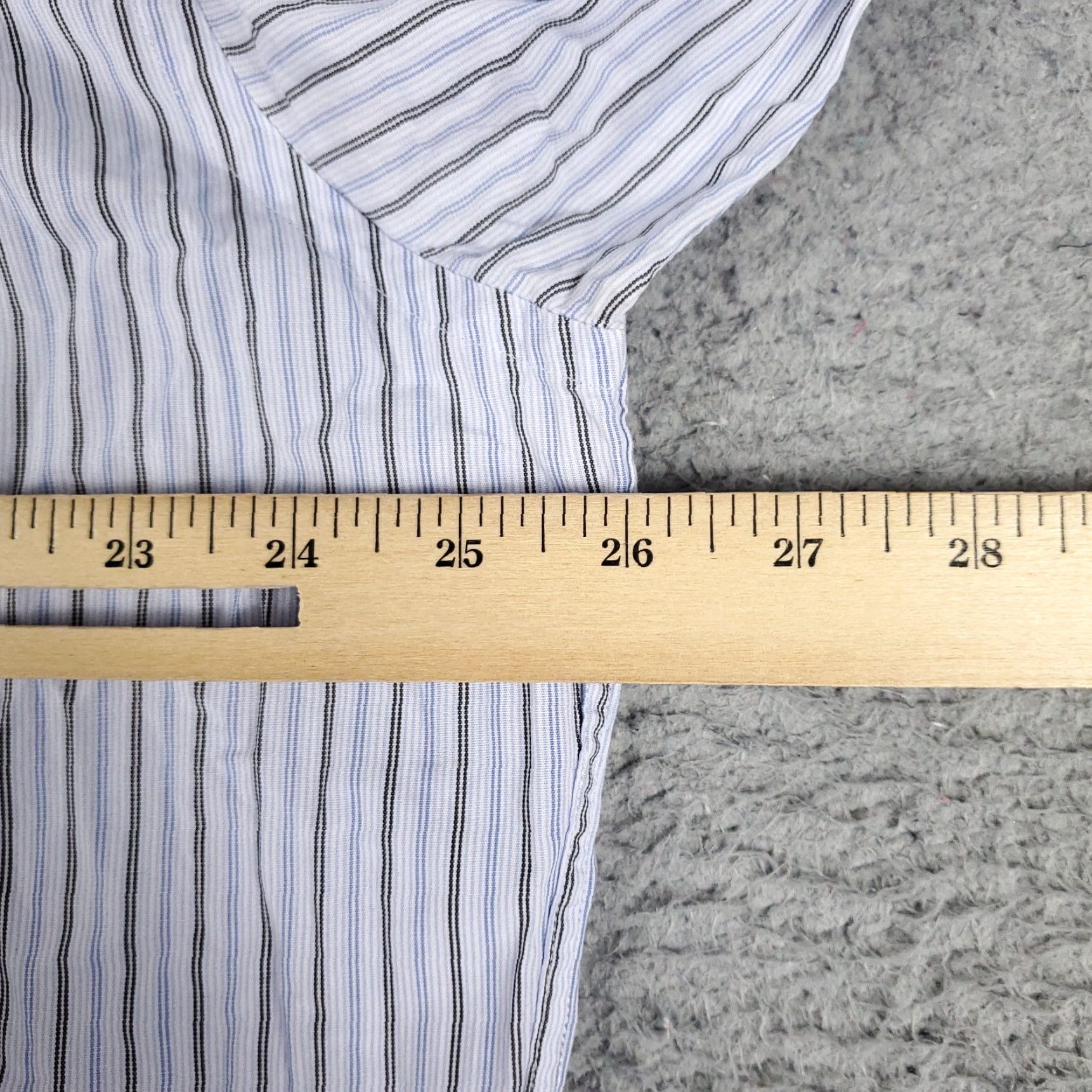 Tommy Hilfiger Tommy Hilfiger Button-Up Shirt Mens XL Blue Striped Casual Long Sleeve Classic Modern Preppy Size US XL / EU 56 / 4 - 5 Thumbnail