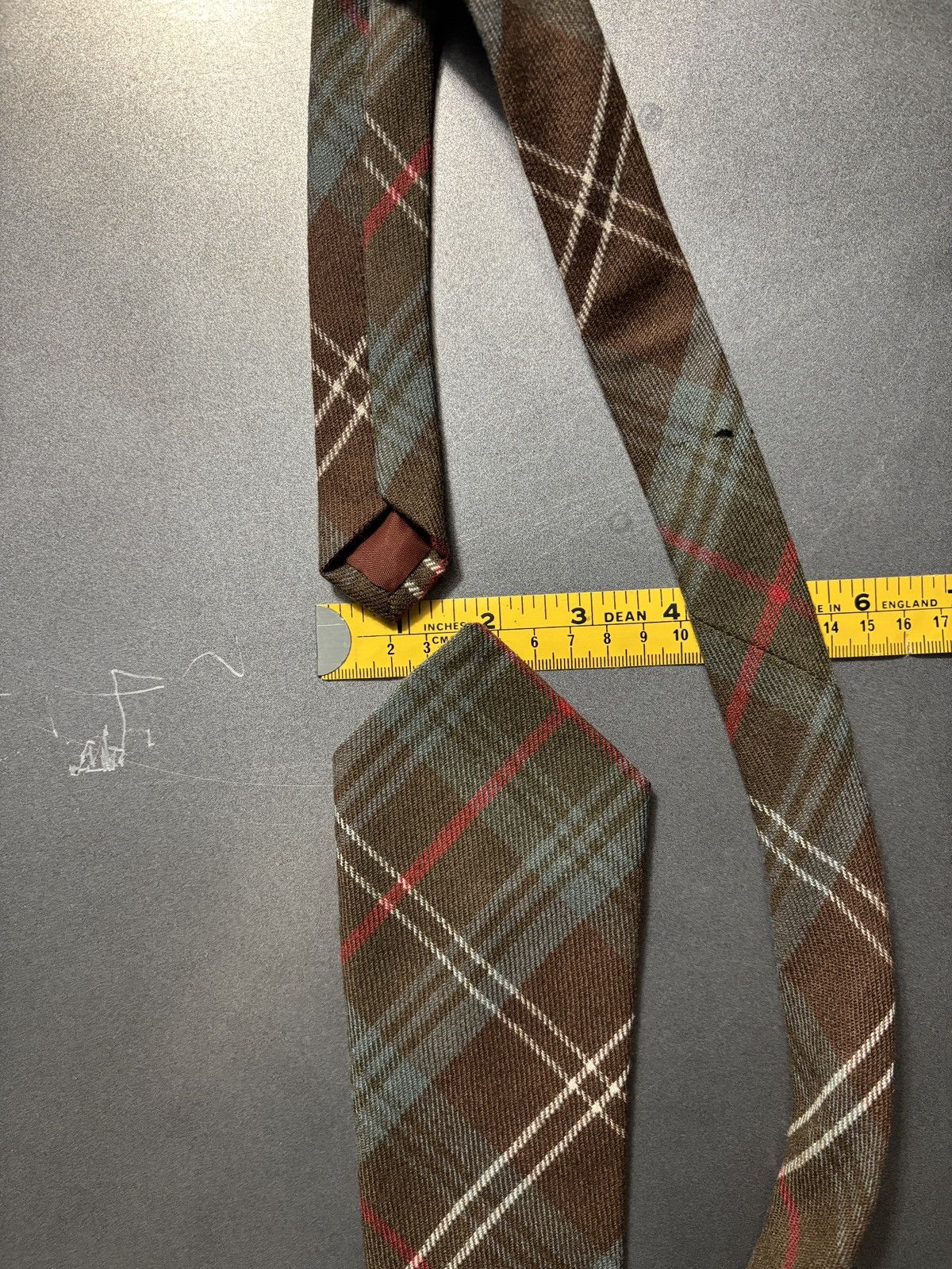 Vintage Made in Scotland Vintage Wool Tie Necktie Plaid Size ONE SIZE - 9 Thumbnail