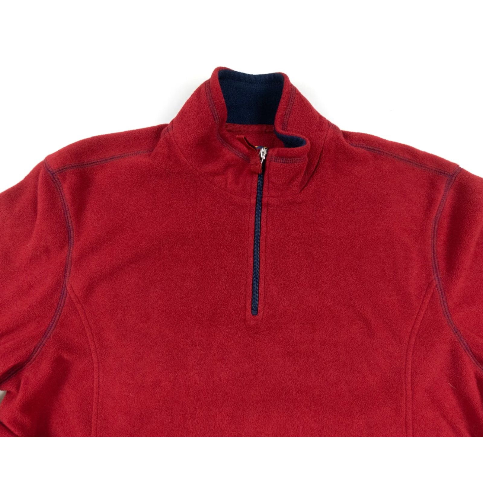 Club Room Club Room Men’s XL Red Fleece 1/4 Zip Sweater Pullover Long Sleeve Jersey Style Casual Business Travel Size US XL / EU 56 / 4 - 2 Thumbnail
