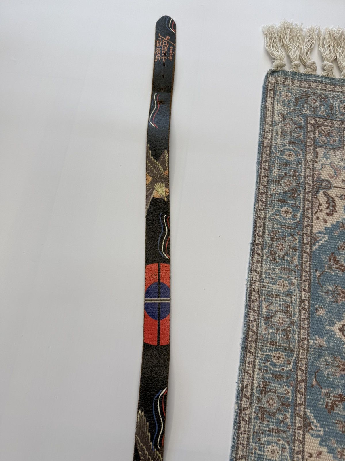 Ed Hardy Rare Don Ed Hardy Crazy Y2K Leather Belt Size ONE SIZE - 9 Thumbnail