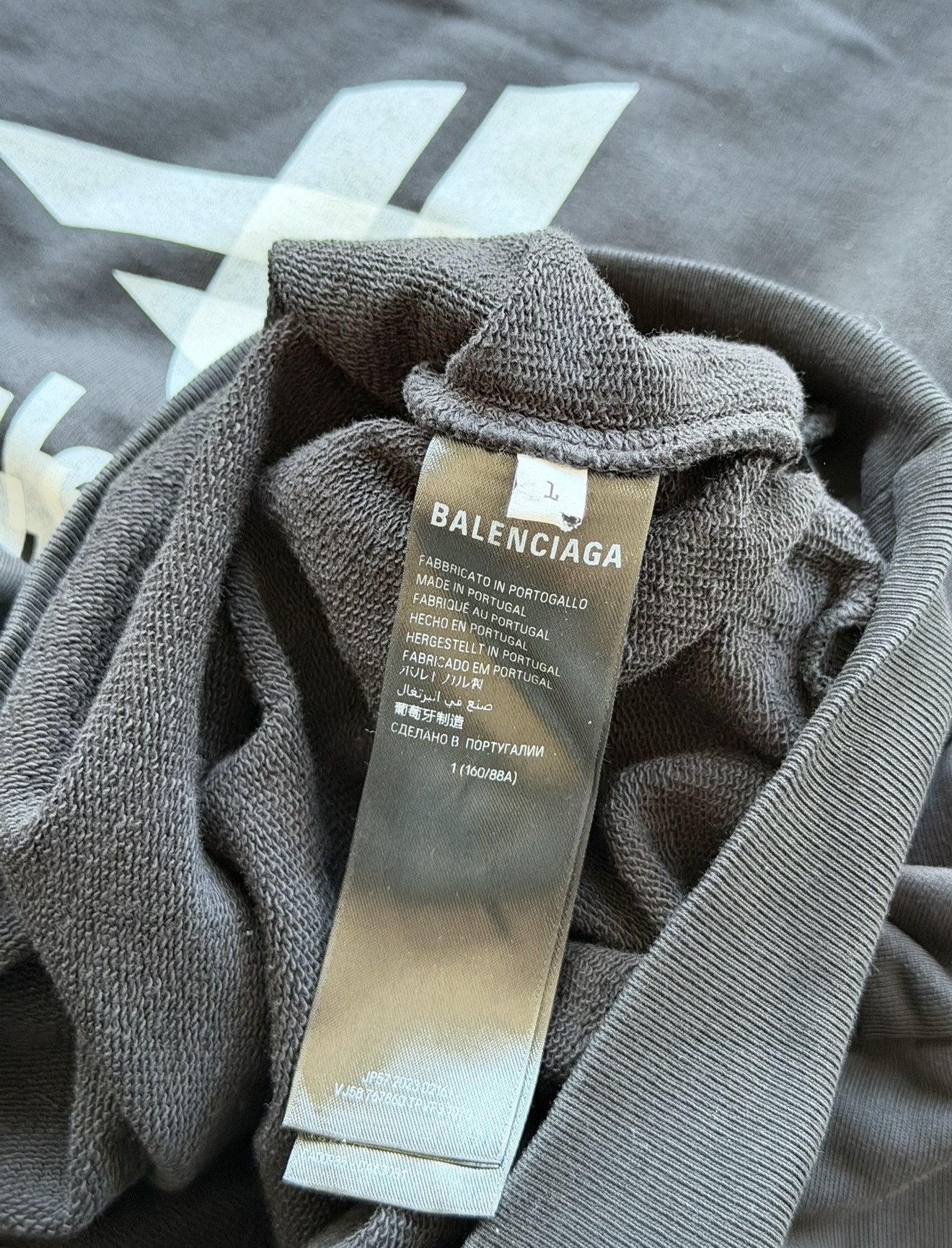 Balenciaga *RARE* BALENCIAGA 3B SPORT LOGO DEMNA GHOST BOXY CREWNECK Size US S / EU 44-46 / 1 - 15 Thumbnail