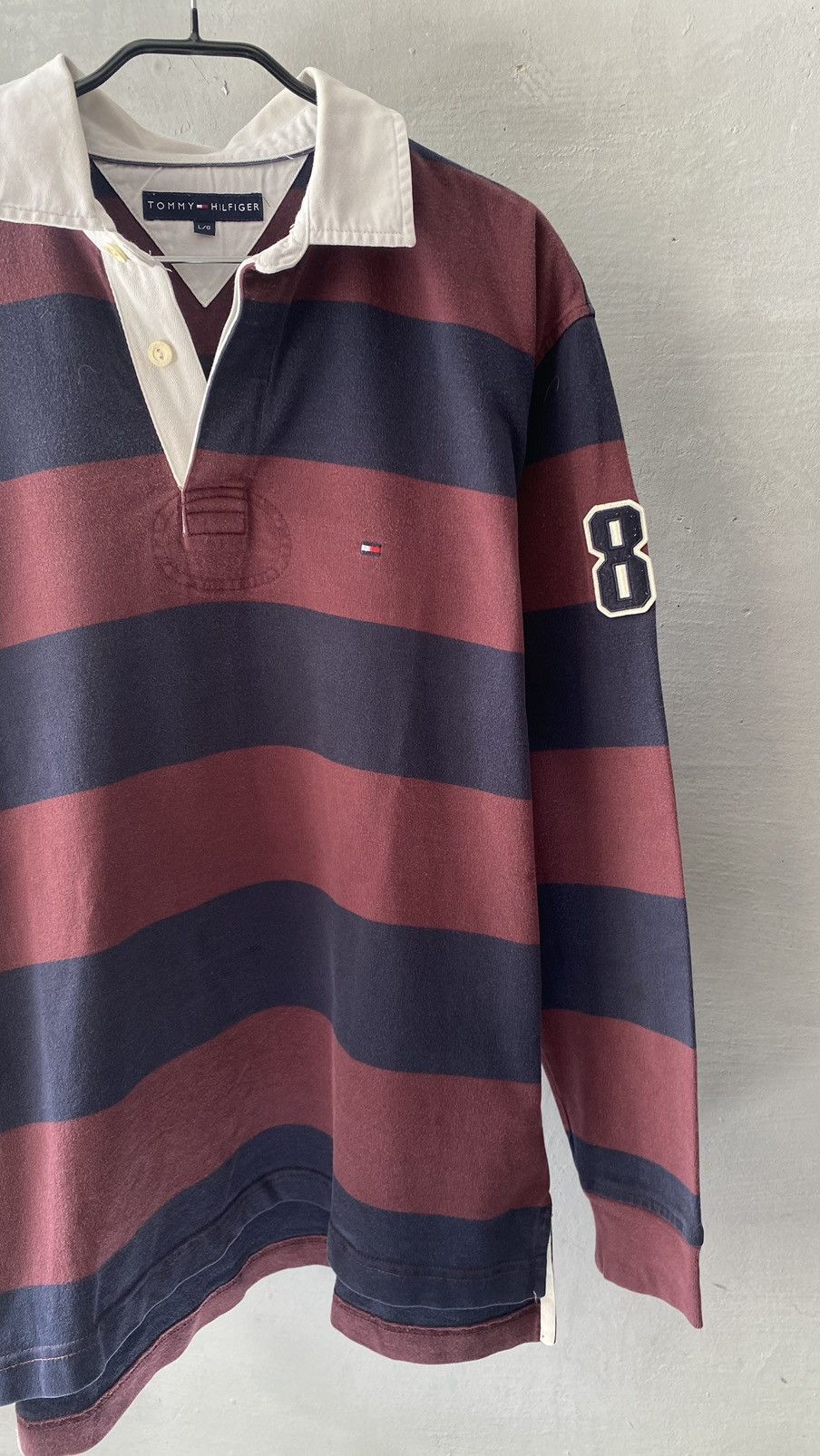 Tommy Hilfiger Vintage Tommy Hilfiger striped rygby shirt size L Size US L / EU 52-54 / 3 - 3 Thumbnail