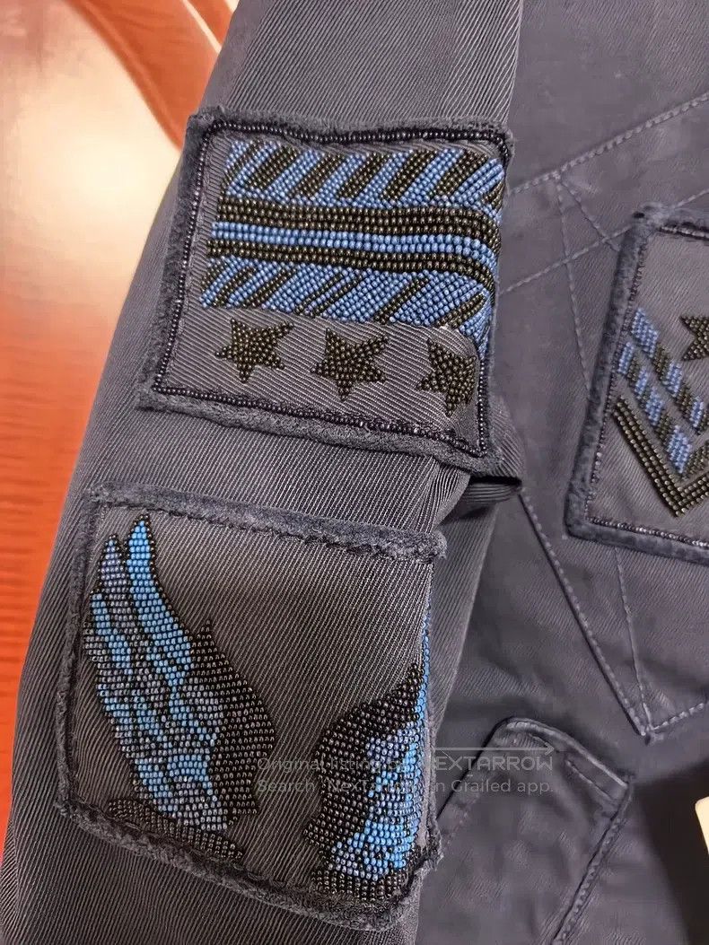 Valentino Valentino Hand-beaded totem blue jacket Size US M / EU 48-50 / 2 - 2 Thumbnail