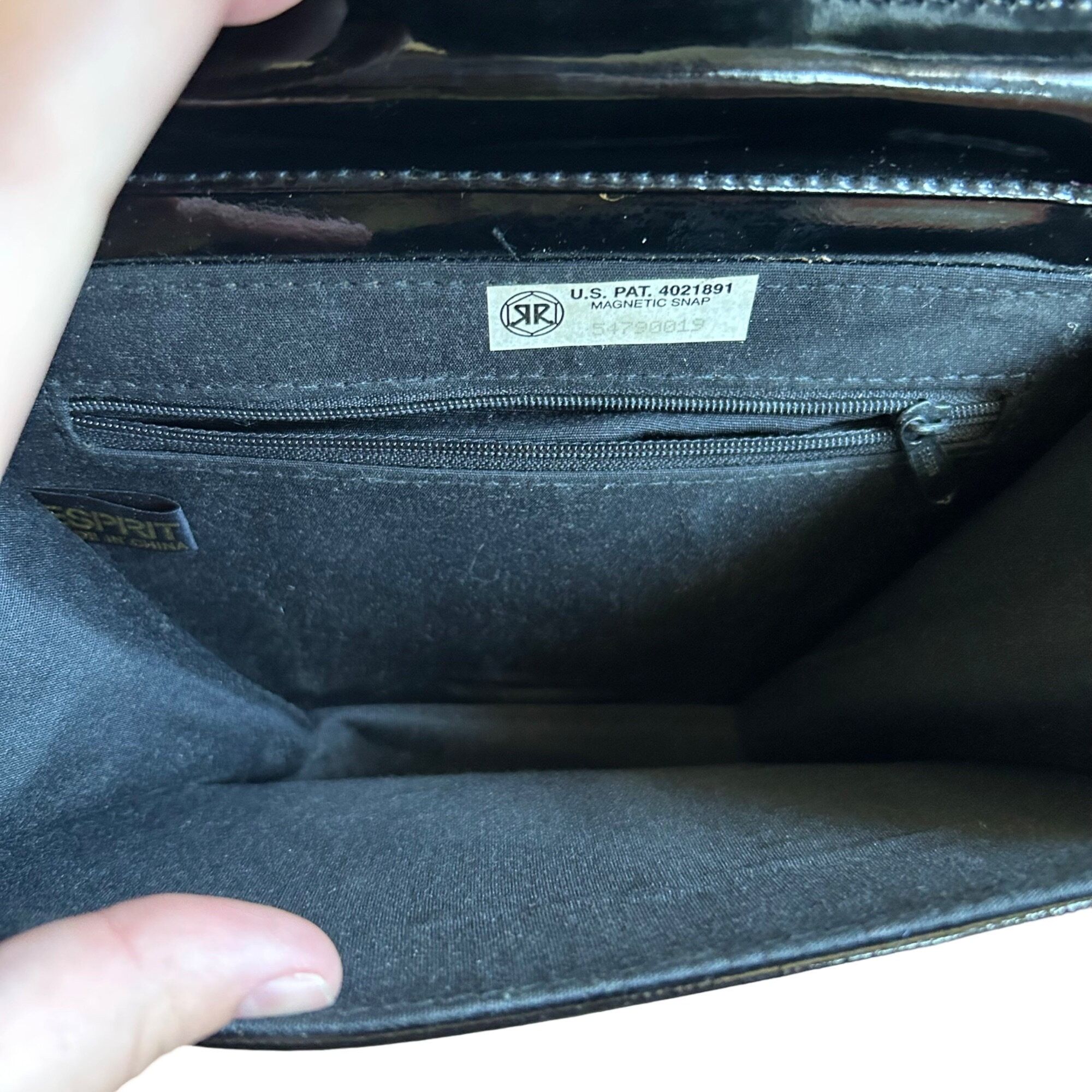Vintage Vintage Y2K Black E-Spirit Crossbody Handbag Size ONE SIZE - 11 Thumbnail