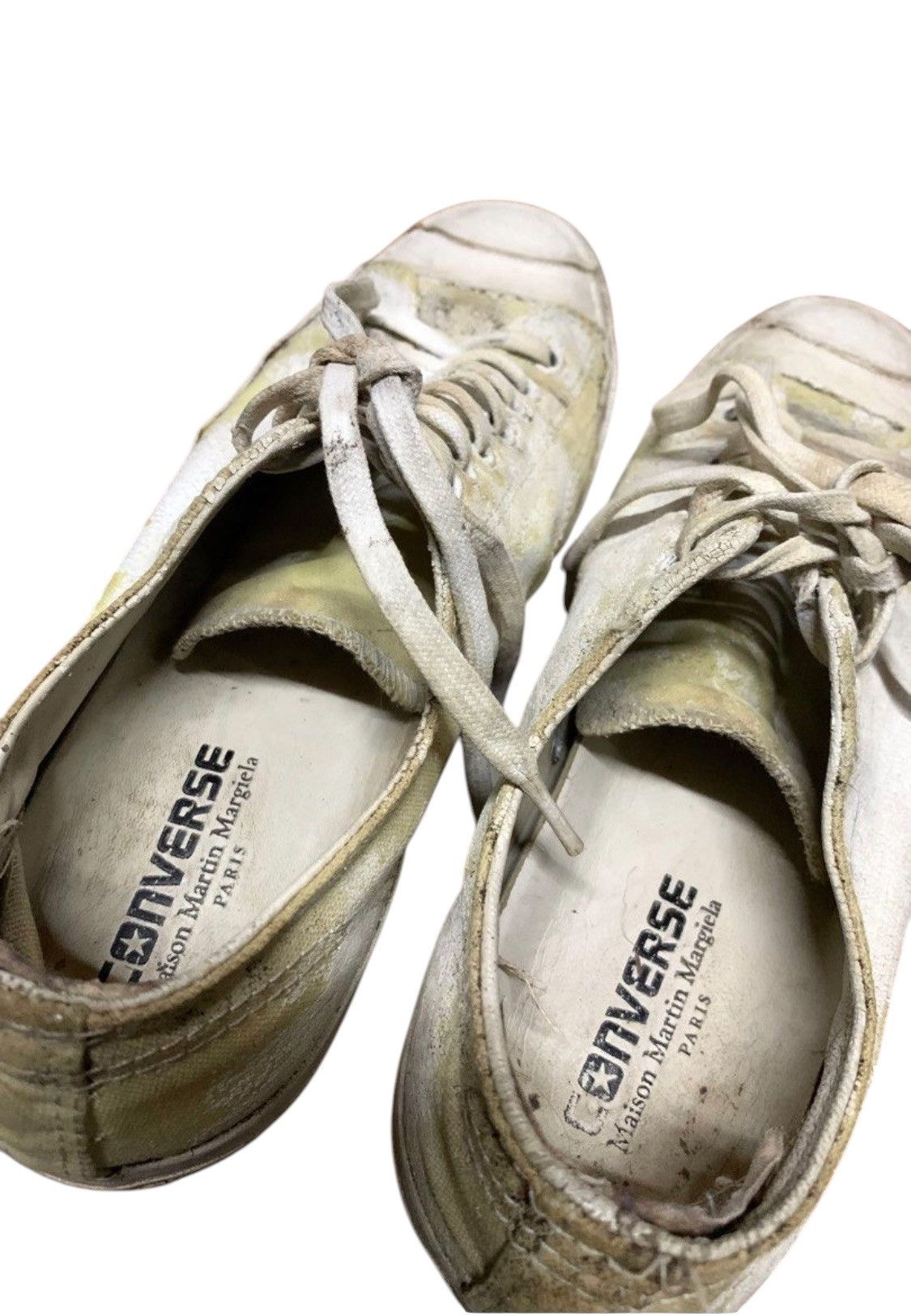 Converse × Maison Margiela Convers jackpurcel x Maison Martin Margiela distressed shoes Size US 8.5 / EU 41-42 - 3 Thumbnail