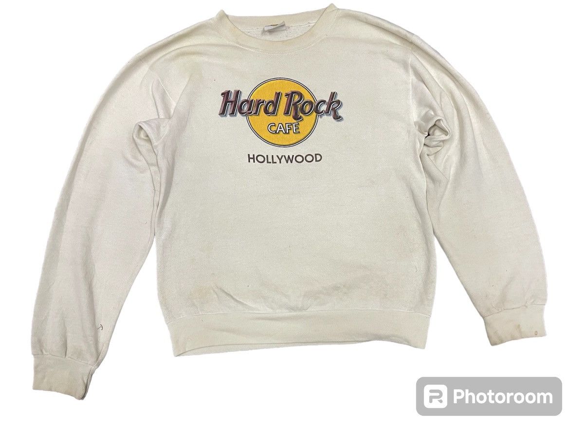 Hard Rock Cafe 90s HARD ROCK CAFE HOLLYWOOD SWEATSHIRT Size US S / EU 44-46 / 1 - 2 Thumbnail