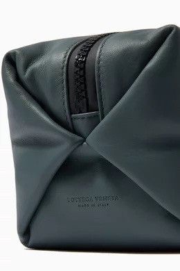 Bottega Veneta Small Toiletry Pouch in Hidrology Calfskin Size ONE SIZE - 4 Thumbnail