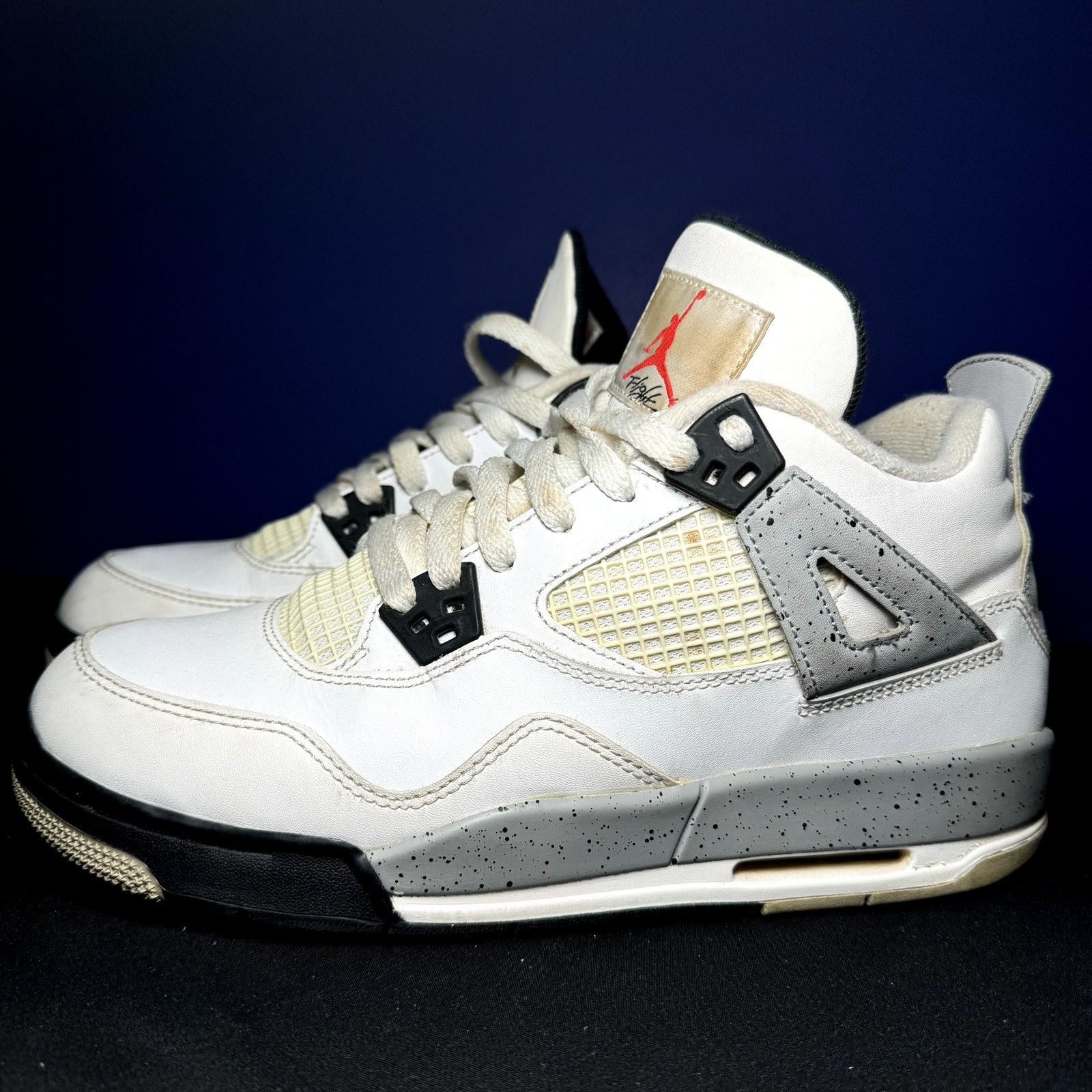 Jordan Brand × Nike Size 7 - Nike Air Jordan 4 Retro OG BG White Cement 2016 Size US 7 / EU 40 - 9 Thumbnail
