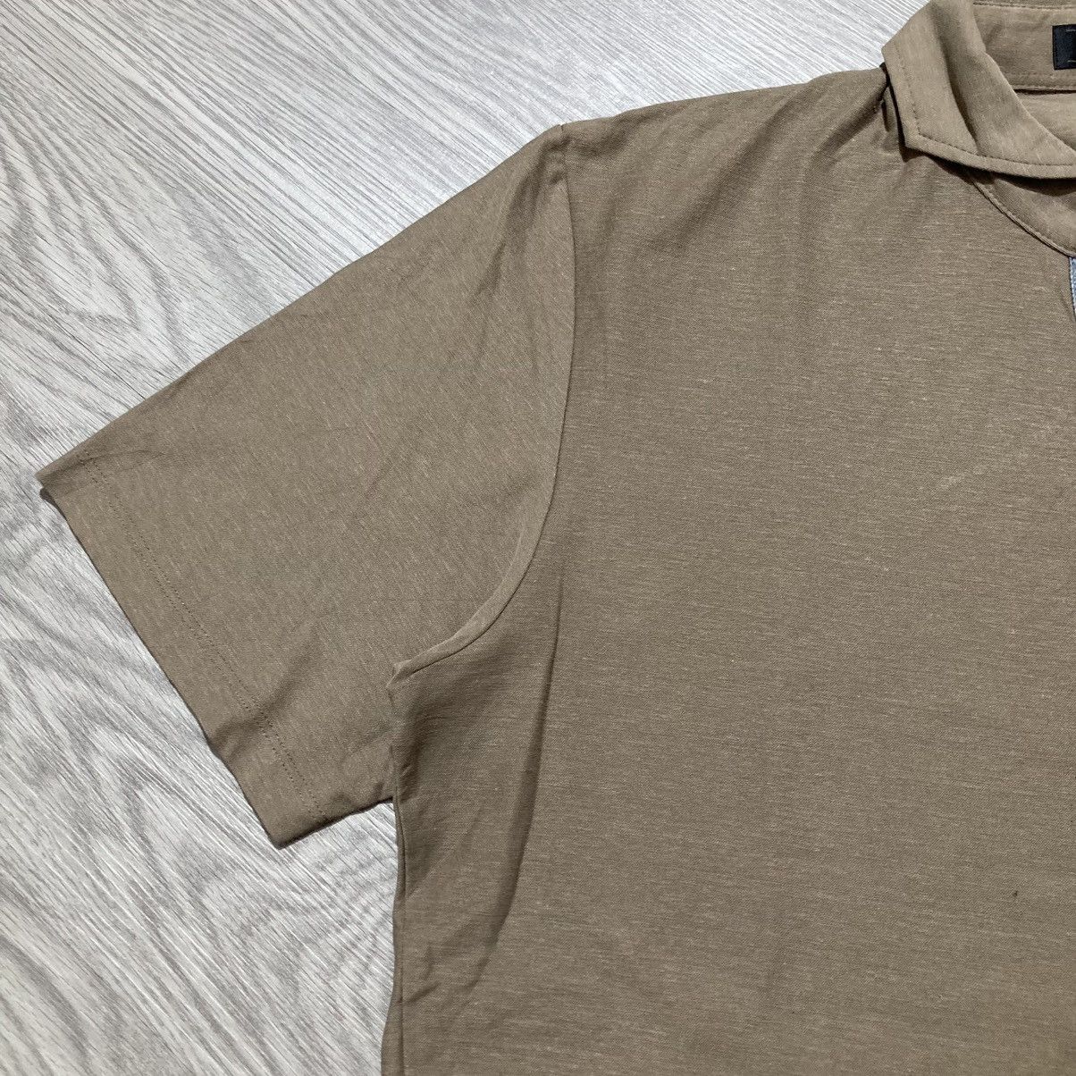 Japanese Brand 2000s Artisan Pocket Polo Tshirt Brown Designer Size US L / EU 52-54 / 3 - 5 Thumbnail