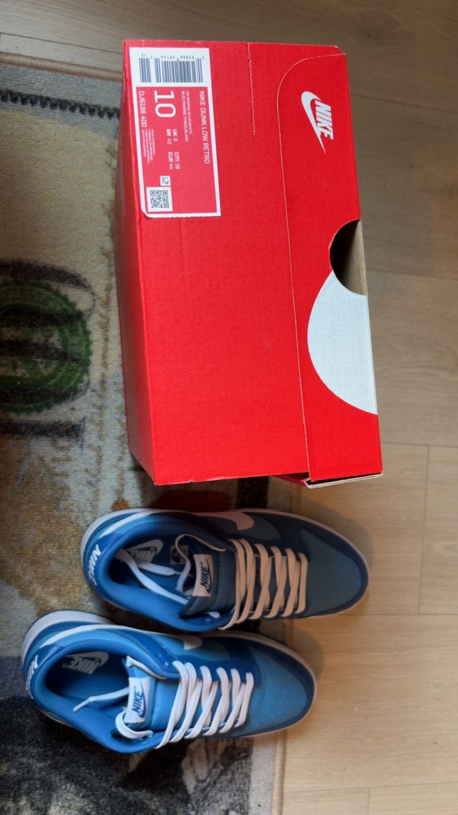 Nike Nike Dunk Low Dark Marina Blue Size US 10 / EU 43 - 9 Thumbnail