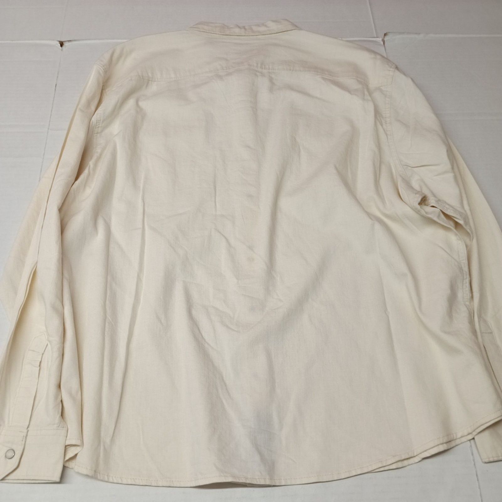 Wrangler Wrangler Snap Woven Shirt Men's 3XL Cowboy Wash Beige Size US XXL / EU 58 / 5 - 8 Thumbnail