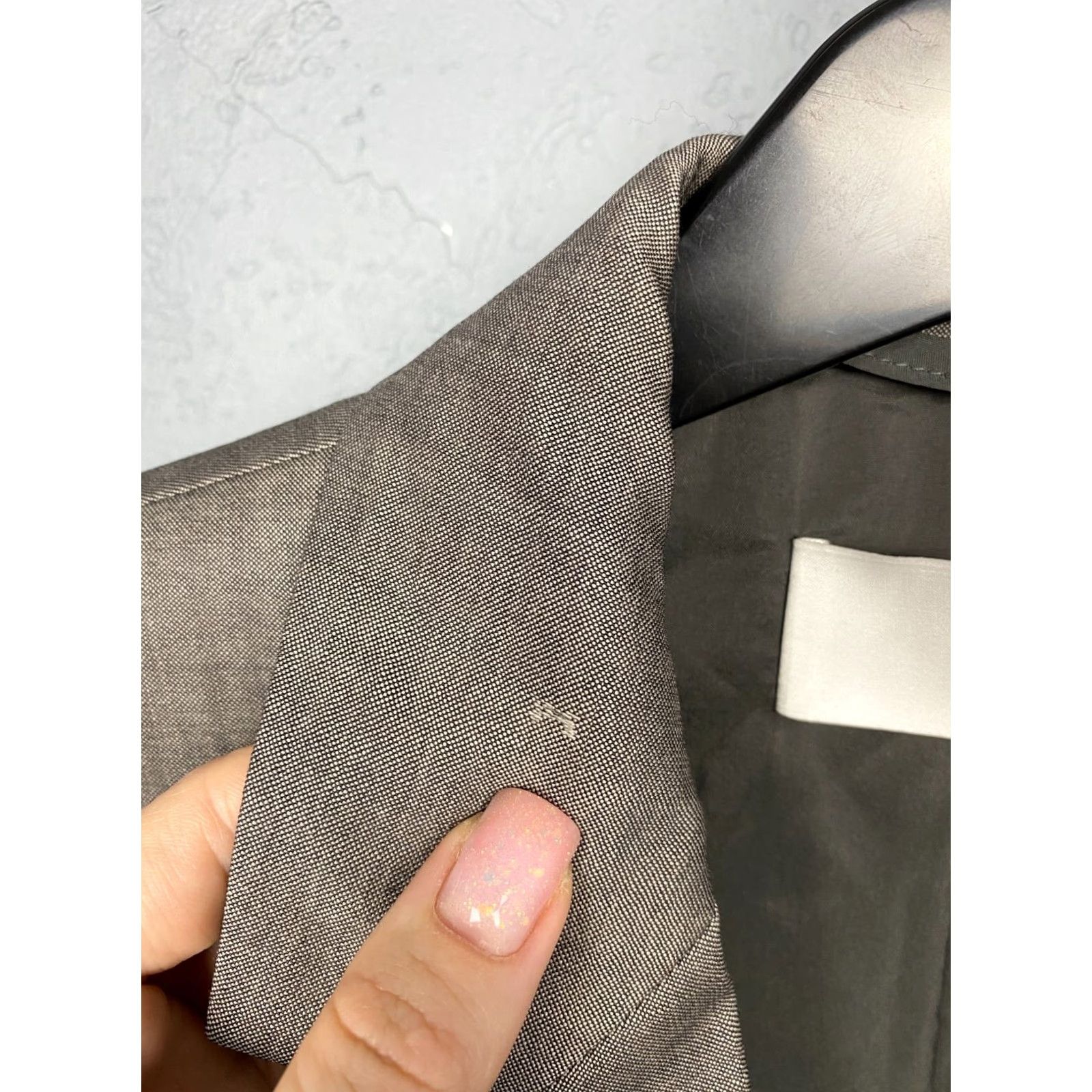 Hugo Boss Hugo Boss Womens Wool Blazer 1 button Jacket US 12 Gray Blazer Womens 12 Wool Button Holiday Size XL / US 12-14 / IT 48-50 - 4 Thumbnail