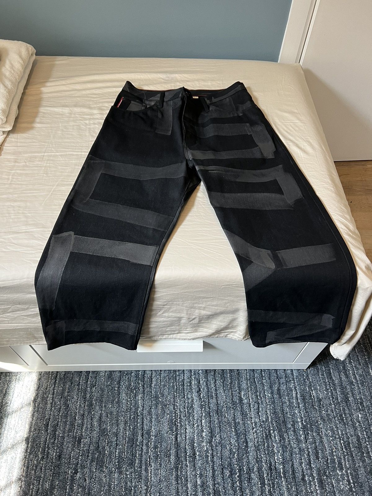 Raleigh Denim Workshop Hand Painted Rowan Jeans Size 34