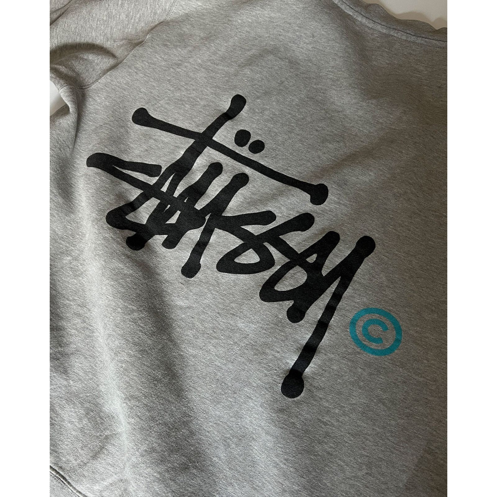 Stussy 1990s Stüssy Grey Signature Sweatshirt Size US L / EU 52-54 / 3 - 3 Thumbnail