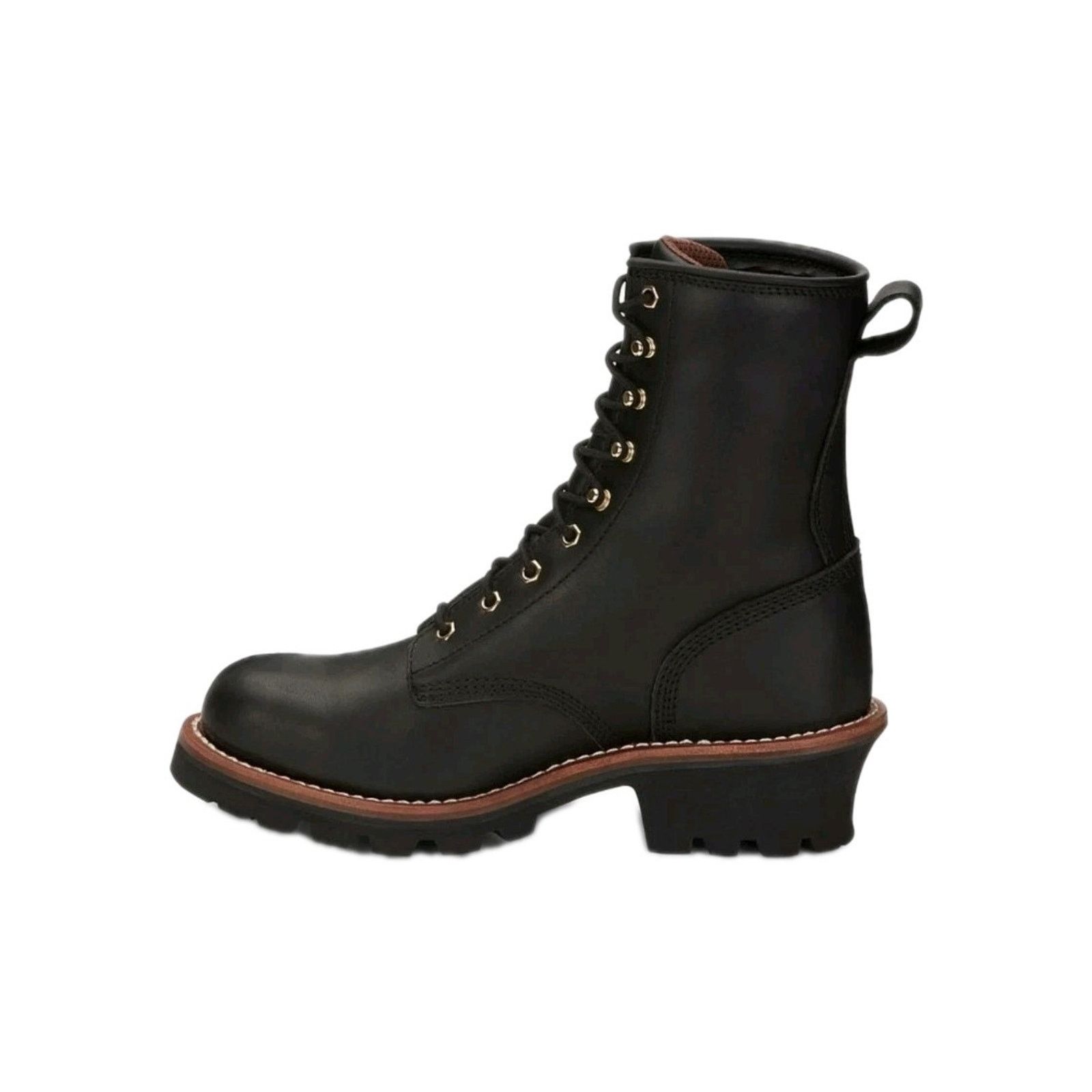 Chippewa Chippewa Baldor 8 In Steel Toe Logger LaceUp Work Black 10.5 Size US 10.5 / EU 43-44 - 8 Thumbnail