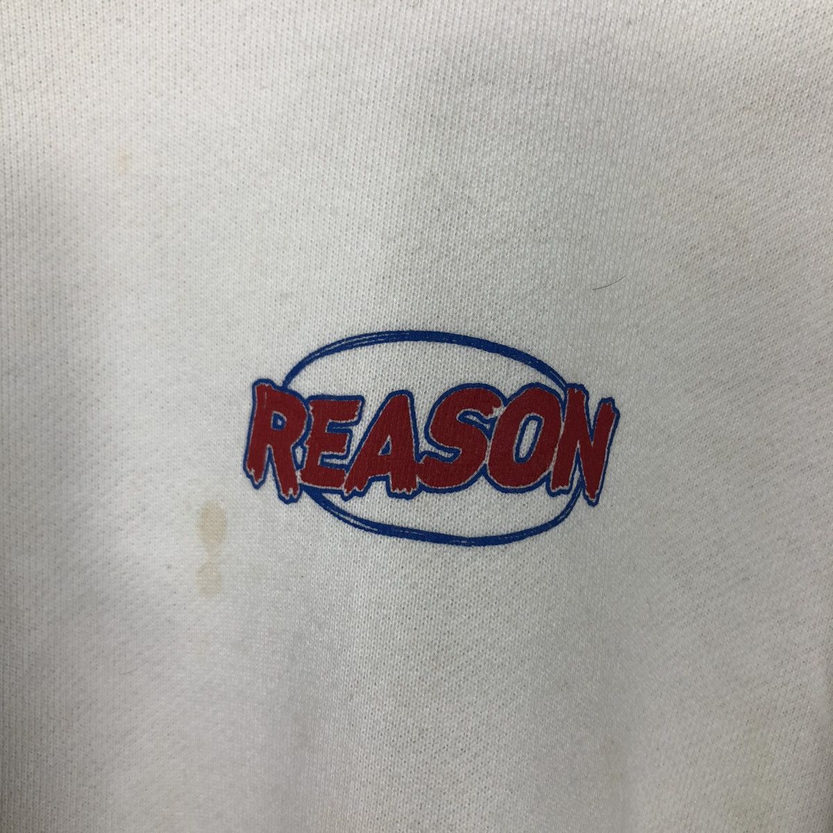 Japanese Brand 📌Vintage Sweatshirt Streetwear Style Reason Spell Out Size US M / EU 48-50 / 2 - 14 Thumbnail