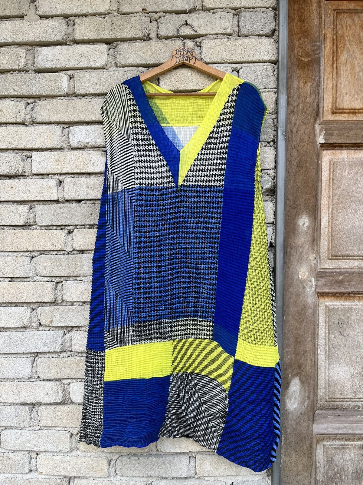 Pleats Please Issey Miyake 🔥issey miyake pleats please wrinkles multicolour dress Size ONE SIZE - 3 Thumbnail