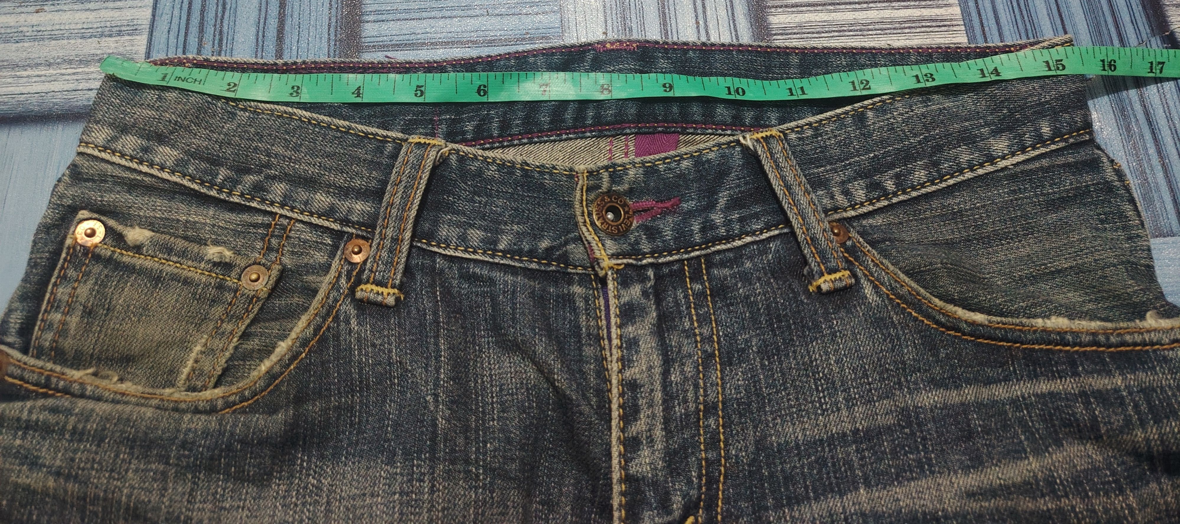 Levi's Vtg Levis 502 purple stitch Button V11 Size US 30 / EU 46 - 24 Thumbnail