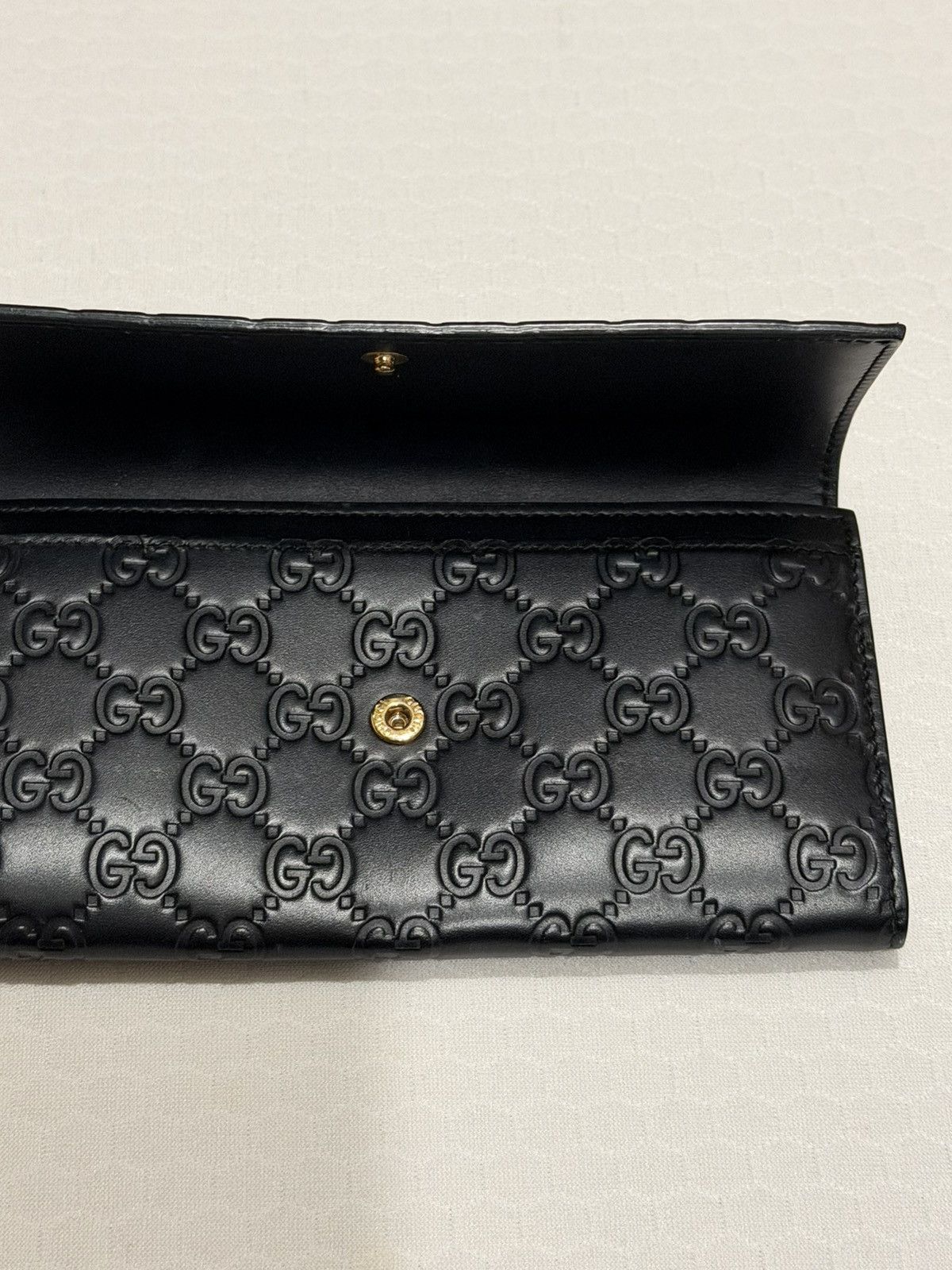 Gucci Gucci Signature Guccissima Black Wallet Size ONE SIZE - 3 Thumbnail