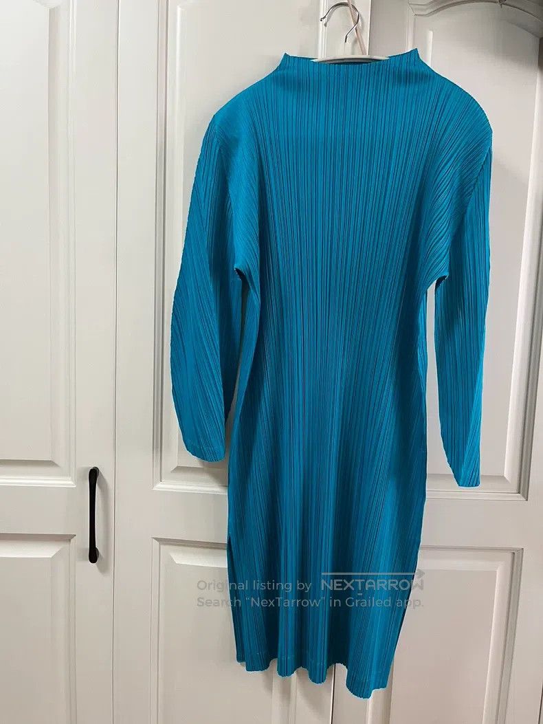 Issey Miyake Issey Miyake Blue Dress Size L / US 10 / IT 46 - 1 Thumbnail