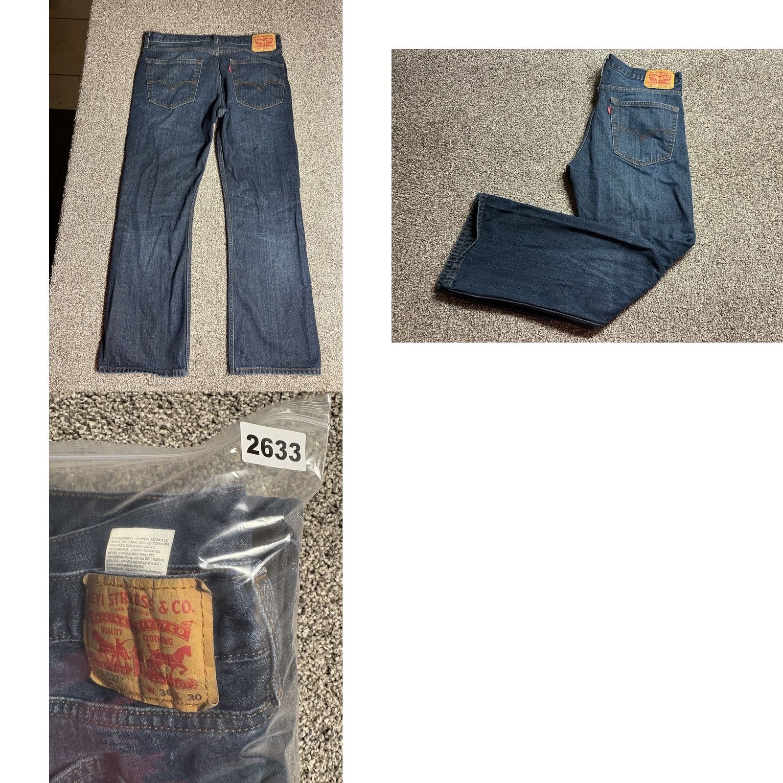 Levi's Levi's 527 Jeans Mens 36x30 Blue Denim Boot Cut Western Rancher Grunge Cowboy Jeans Regular Mens 36 Blue Denim Western Cowboy 527 Series Size US 36 / EU 52 - 9 Thumbnail